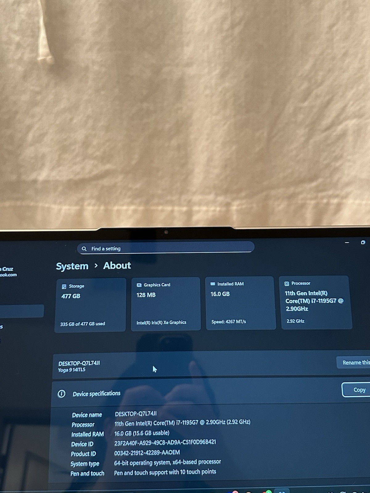 2021 Laptop Lenovo Yoga 9 14ITL5 (2-in-1 Touchscreen and Flippable) i7