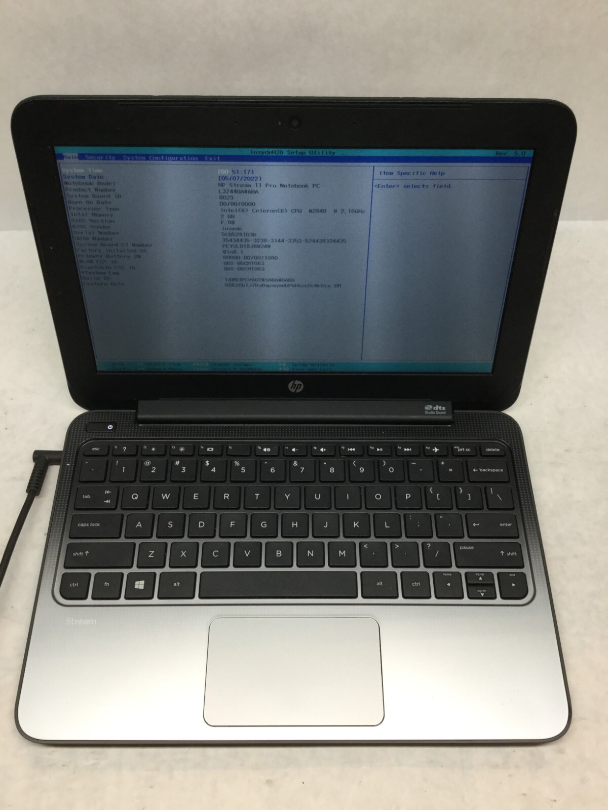 HP Stream 11 Pro 11″ Intel Celeron 4Gb RAM 32Gb eMMC-UNRESPONSIVE TOUCHPAD-MZ