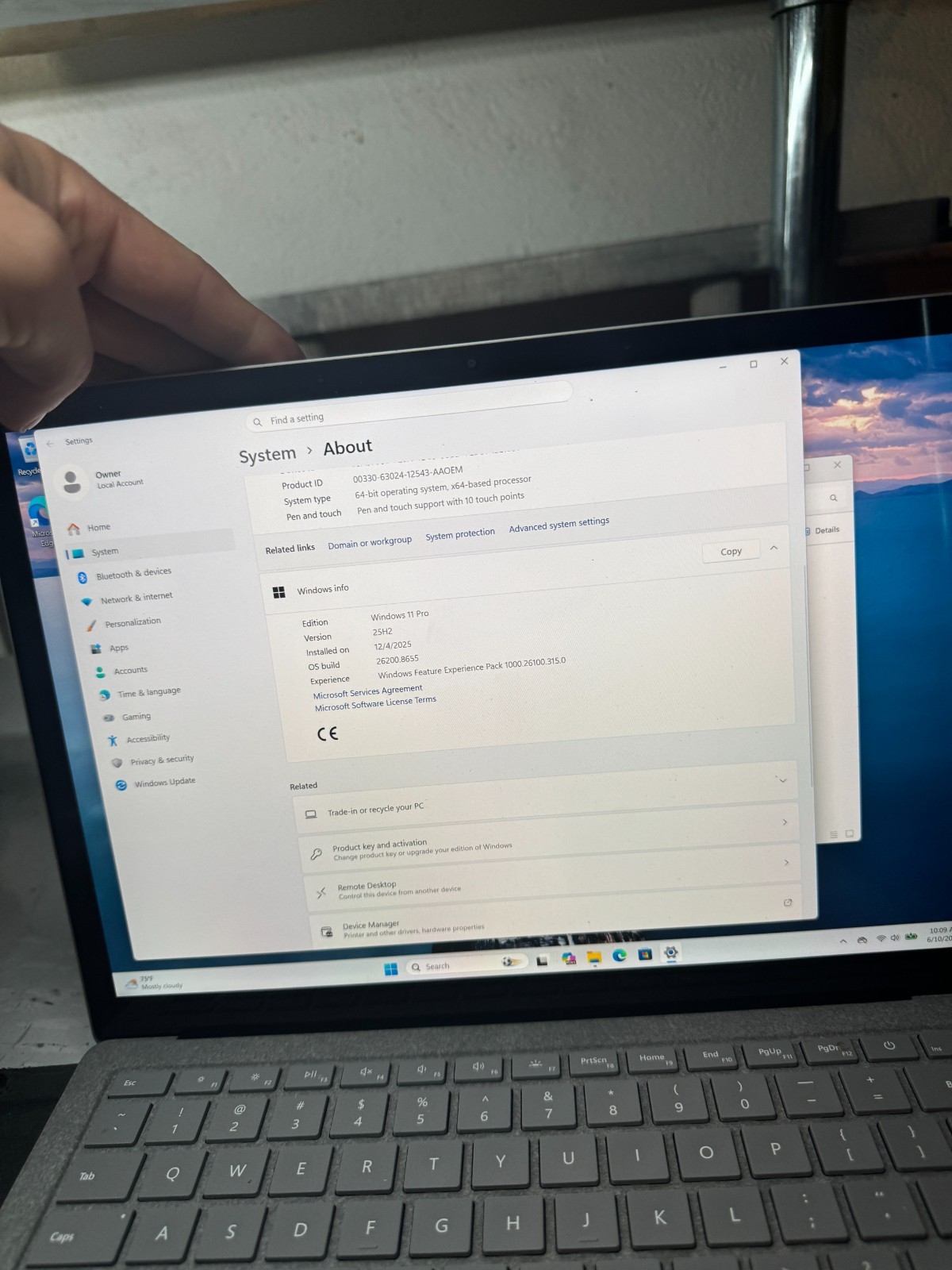 Microsoft Surface Laptop 2 1769 Core i5-8350U, 16GB RAM, 256GB SSD, Win11 #3612