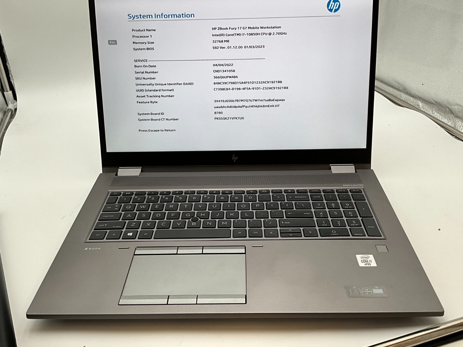 HP ZBook Fury 17 G7 366Q6UP i7-10850H 32gb 256/500 RTX 3000 win11 CND1341058