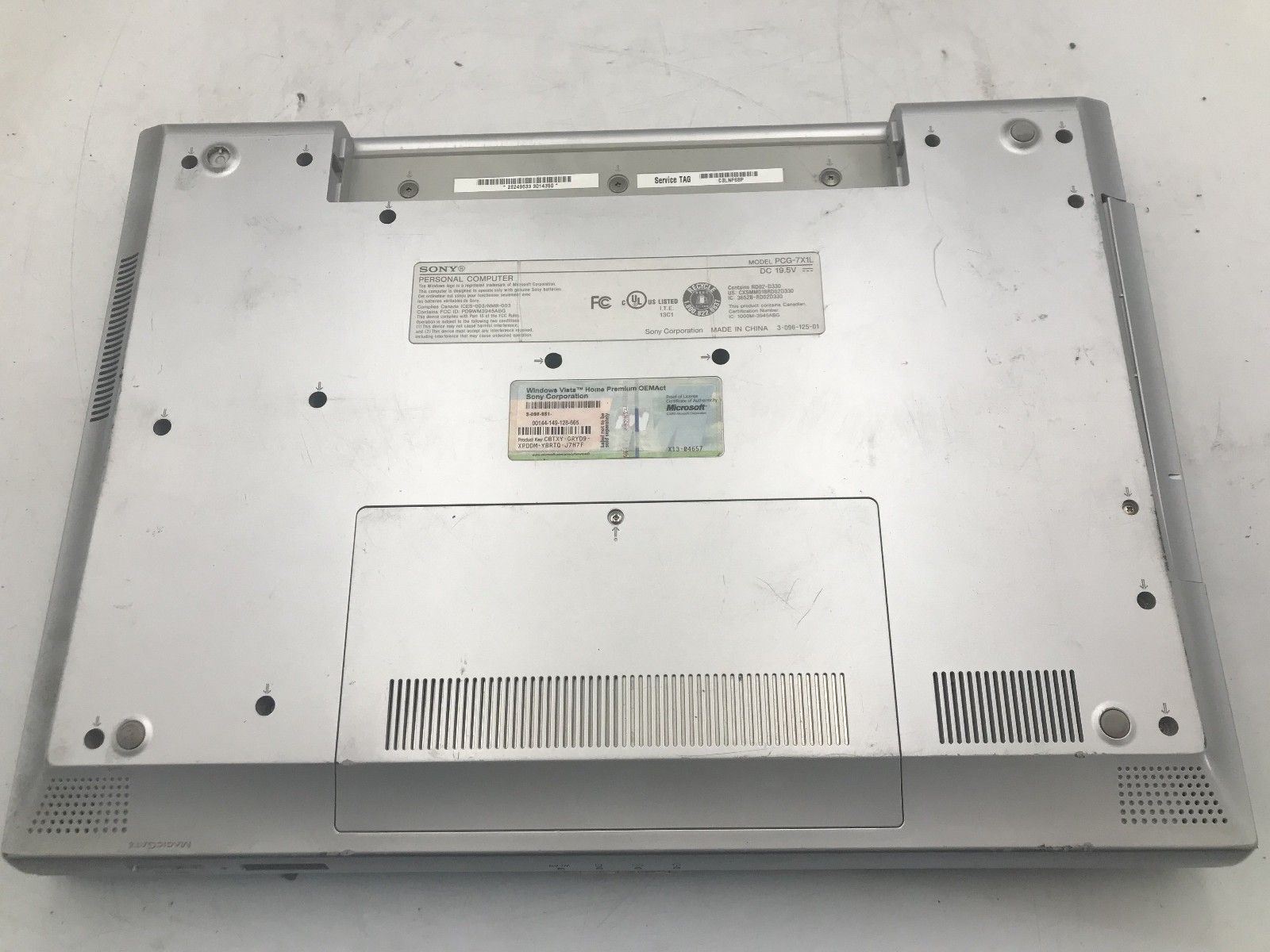 SONY PCG 7X1L – BOOTS TO BIOS – INTEL CENTRINO DUO – 1GB RAM – READ – BB