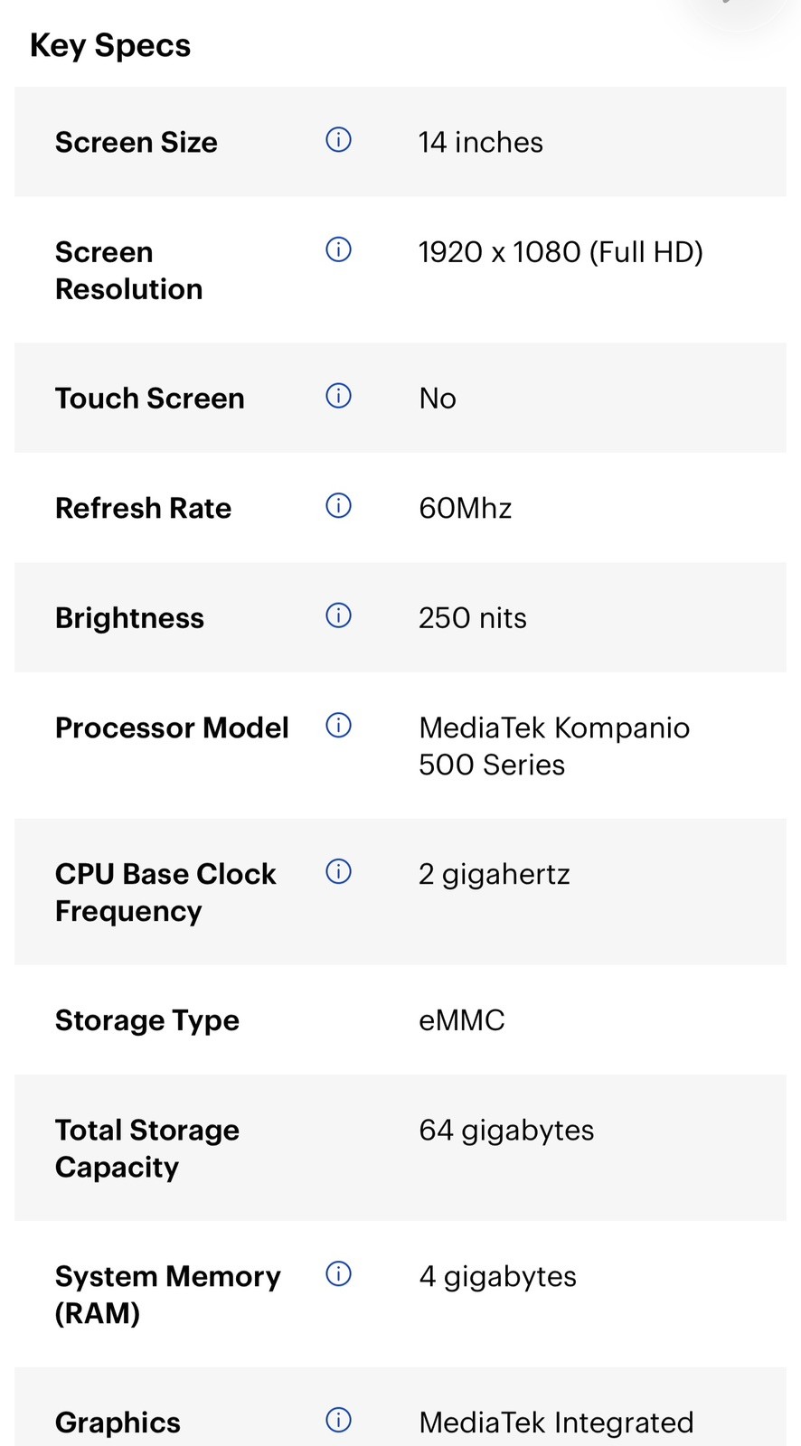 ASUS Chromebook CM1402 14″ FHD Laptop MediaTek Kompanio 520, 4GB RAM, 64GB eMMC