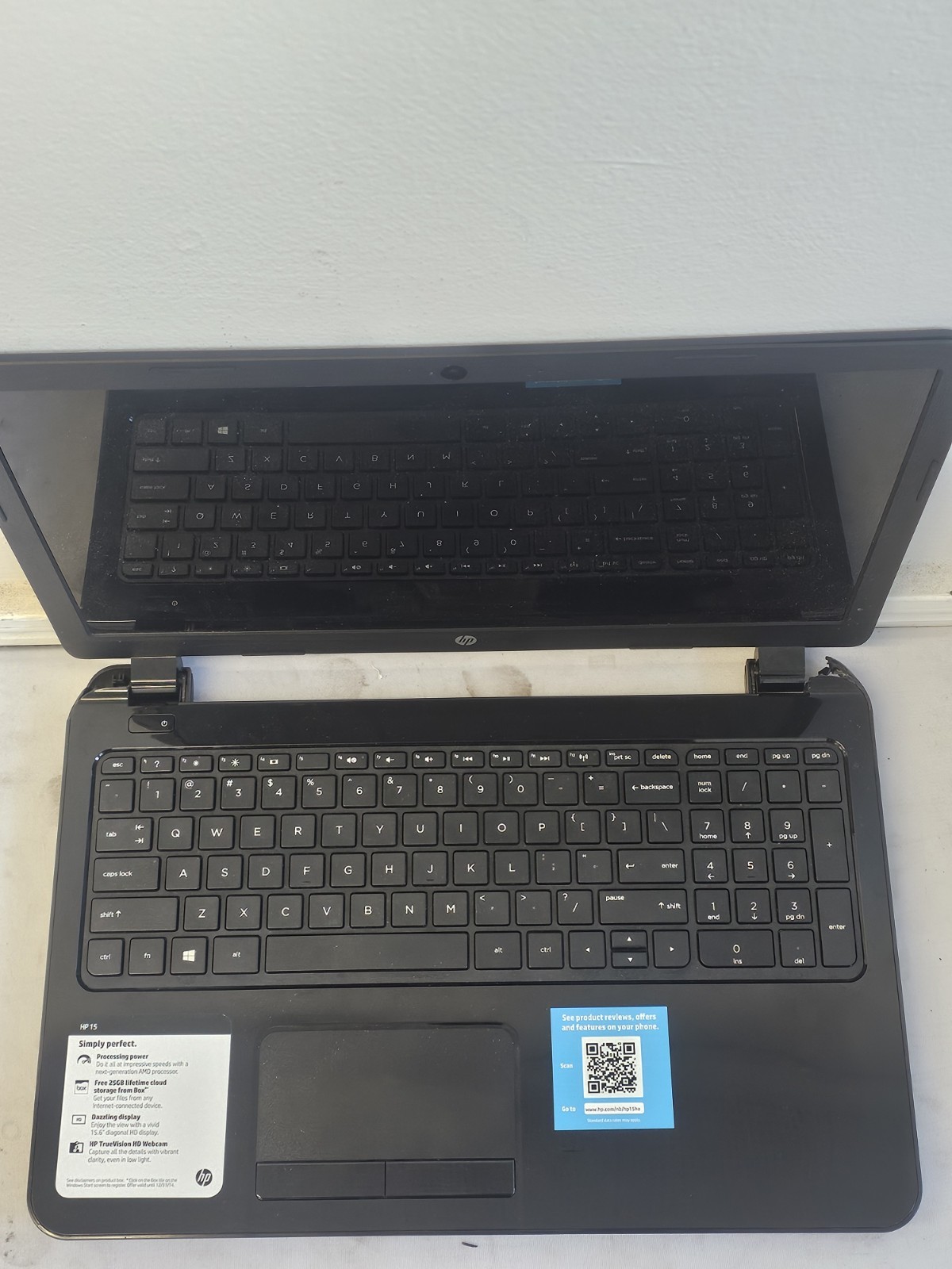HP Notebook 15-g029wm Laptop – AMD A4-5000 – 4GB RAM – 500GB HDD – NO BATT -READ