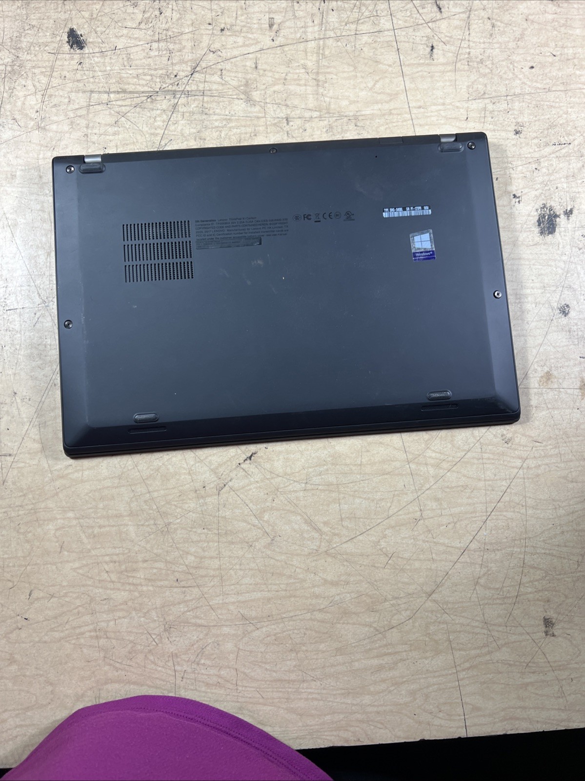 THINKPAD X1 CARBON INTEL CORE I7-7600U 2.80GHZ 8GB RAM **NO HD/ NO CADDIE/ NO OS