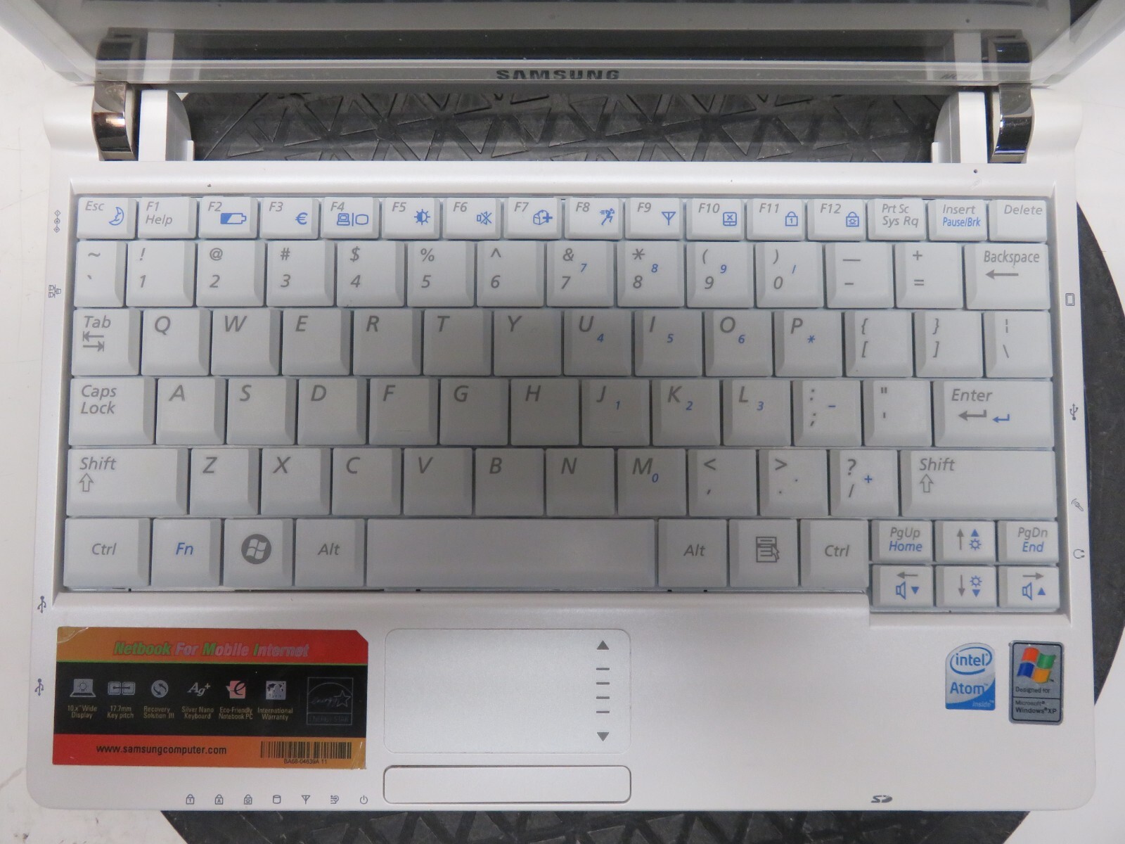 Samsung NP-NC10 Intel Atom N270 1.6GHz 2 GB NO HDD No Batt