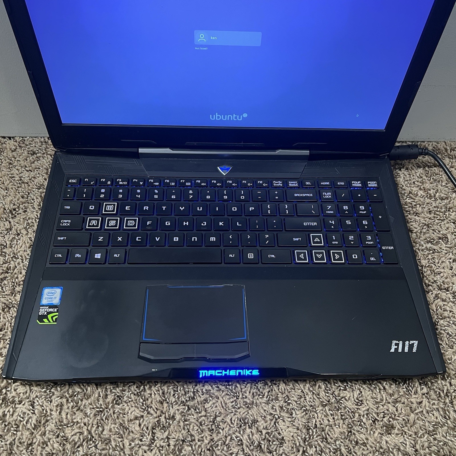 Machenike Gaming Laptop F117-F2 GeForce GTX Intel Core i7 NVIDIA -READ