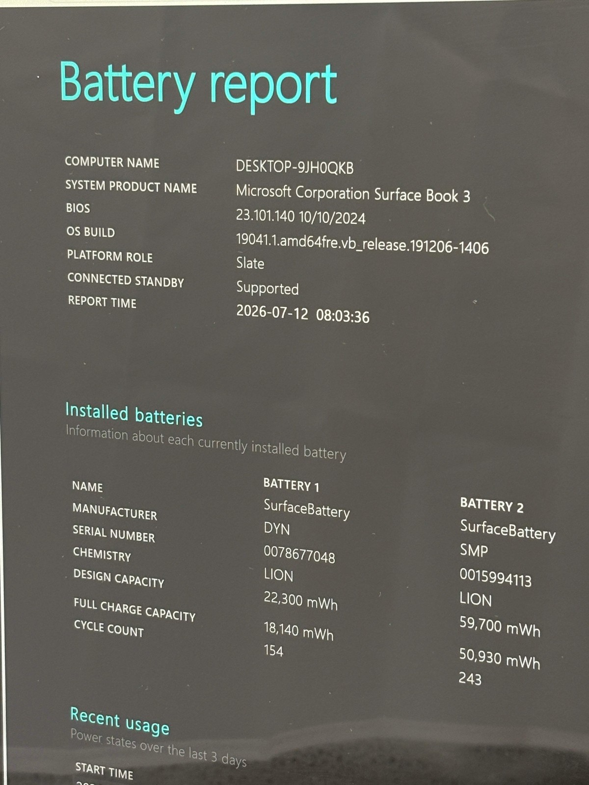 Microsoft Surface Book 3 1899 i7-1065G7 16GB 256GB SSD GTX 1660Ti