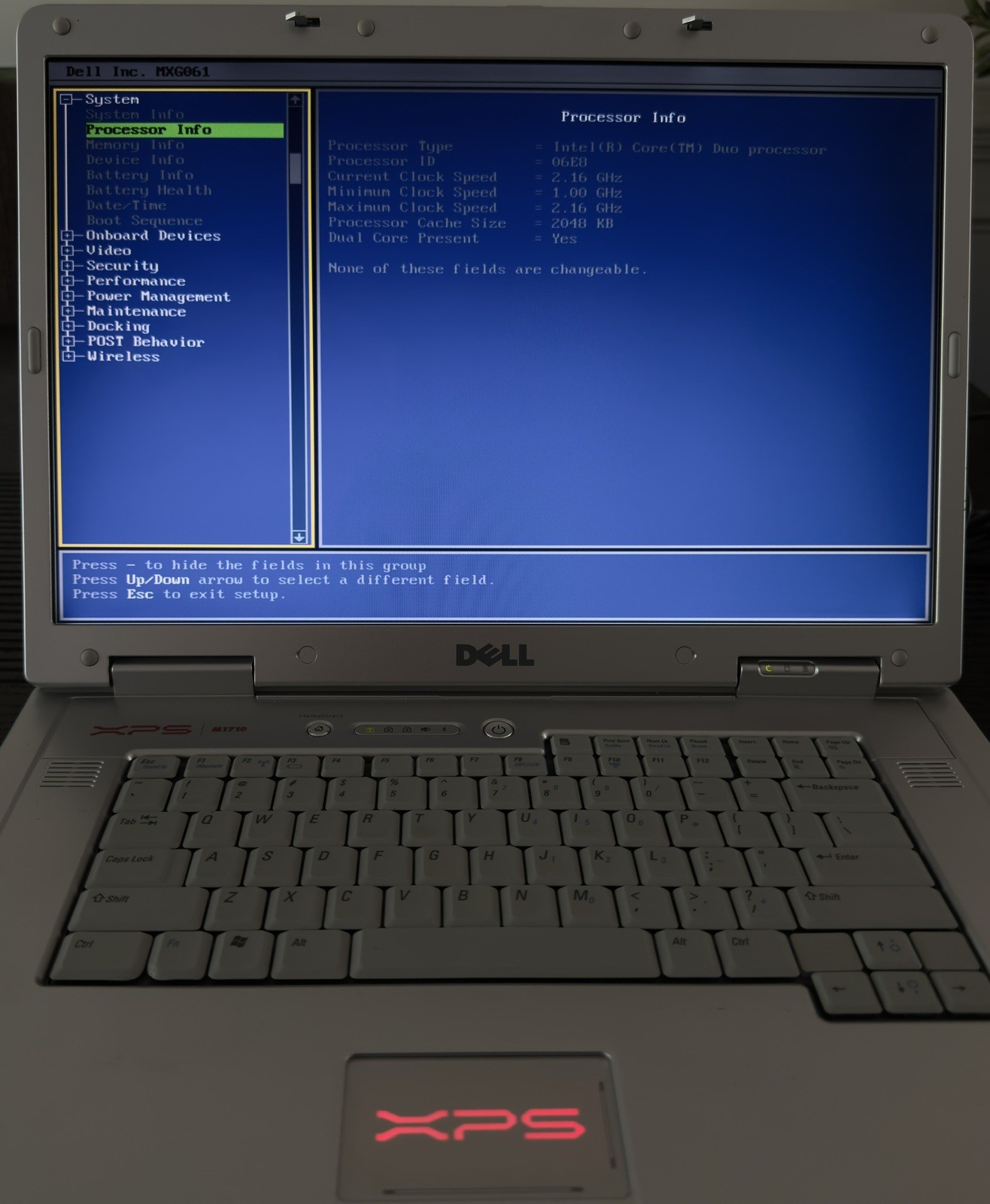 Dell XPS M1710 Retro Gaming Laptop Windows XP, GTX NVIDIA, 7900GS, Intel T2600