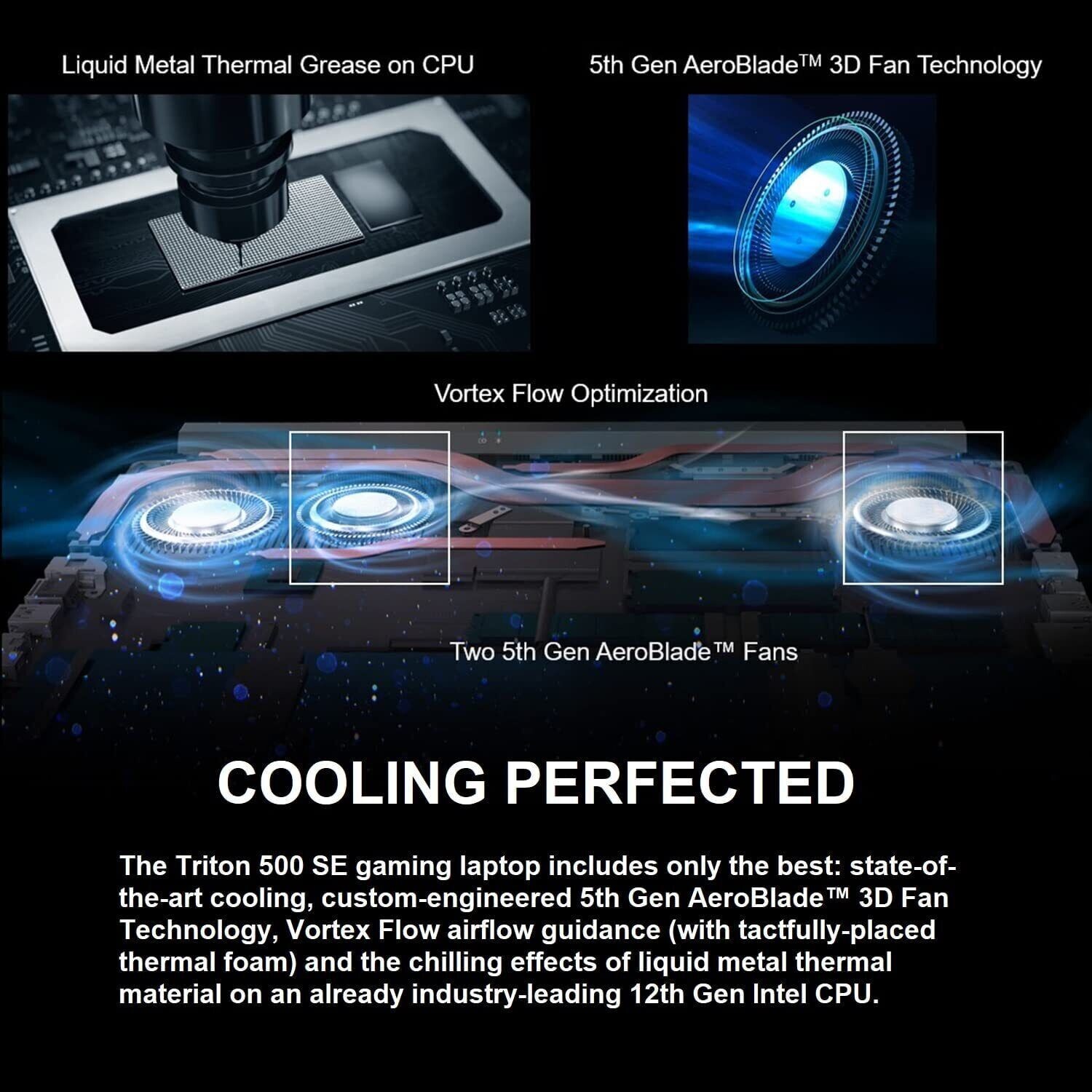 Acer Predator Triton 500 SE Gaming Creator Laptop i9 RTX 3080 TI 16″  32GB 1TB