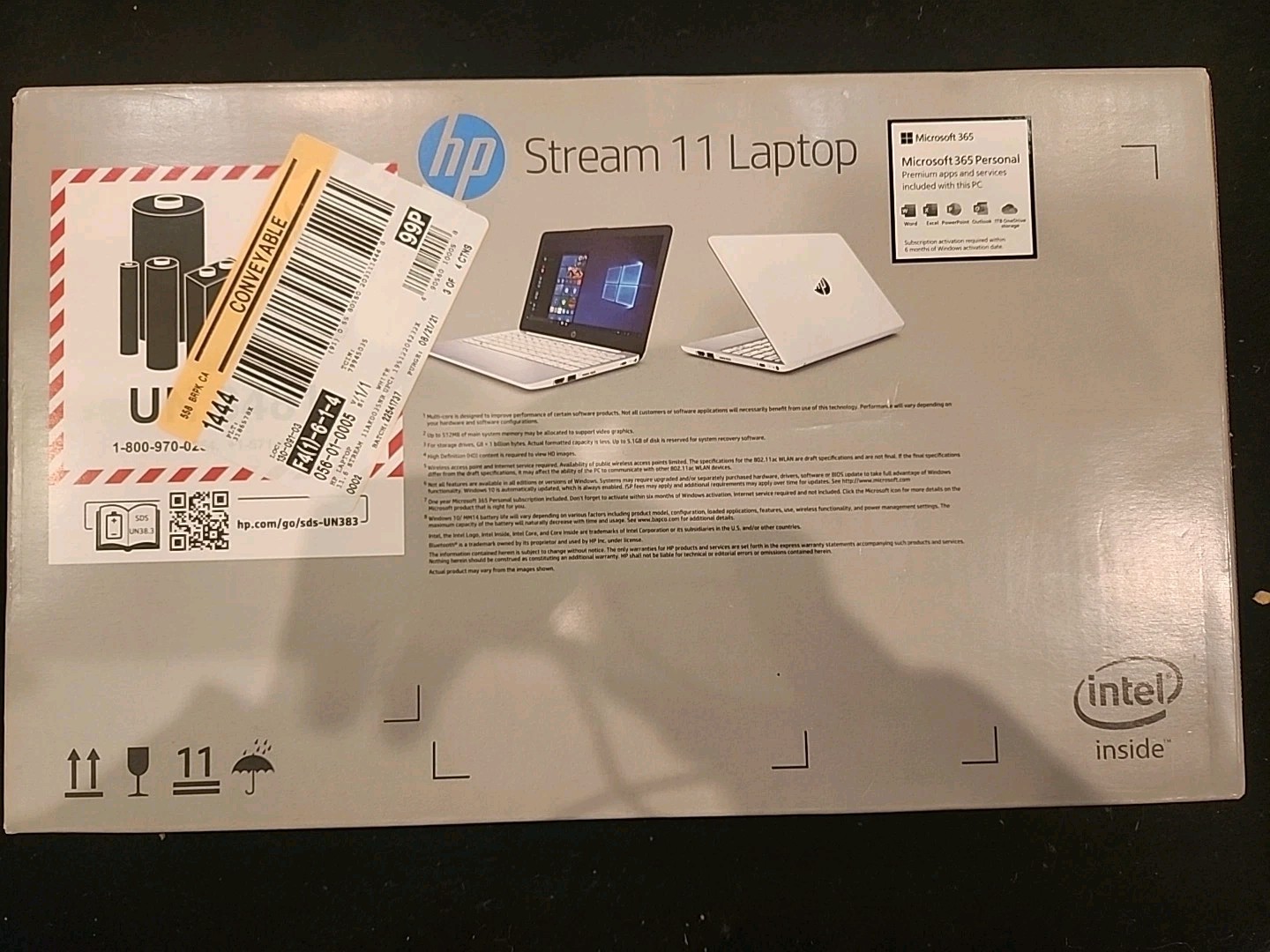 HP Stream 11.6 inch (32GB, Intel Celeron N, 1.10GHz, 4GB) Notebook/Laptop -…