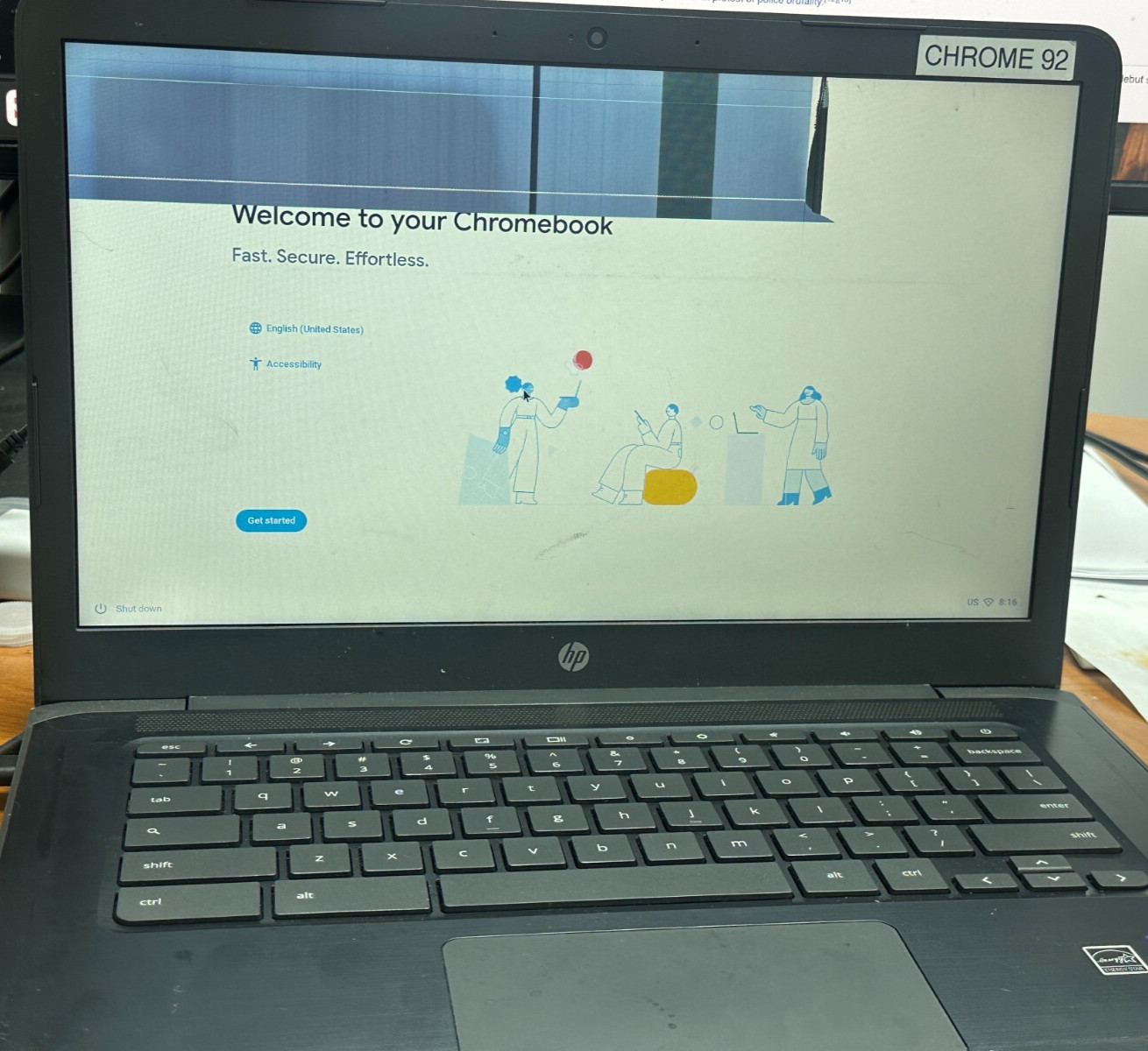 HP Chromebook 14 inch G5 Intel Celeron 4GB RAM 16GB eMMc READ