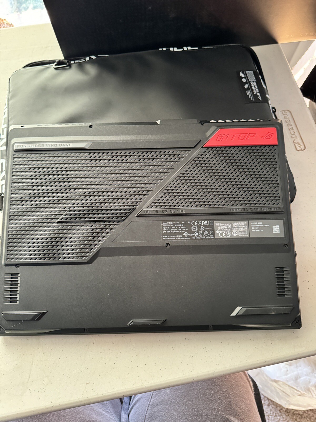 ASUS ROG STRIX G15 G513QR – Ryzen 9 5900hx, 1TB SSD Samsung Gaming Laptop