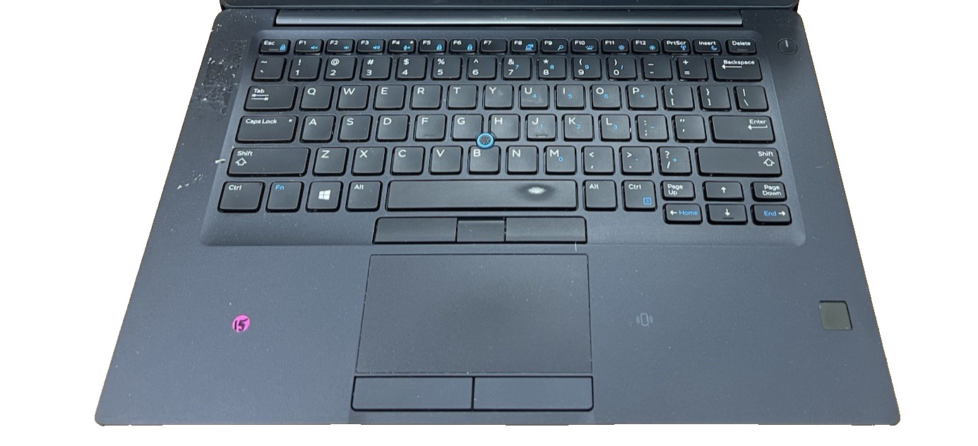 Dell Latitude 7490, i5-8350U CPU, @ 1.70GHz, 8GB RAM, 256GB SSD-No OS/Charger