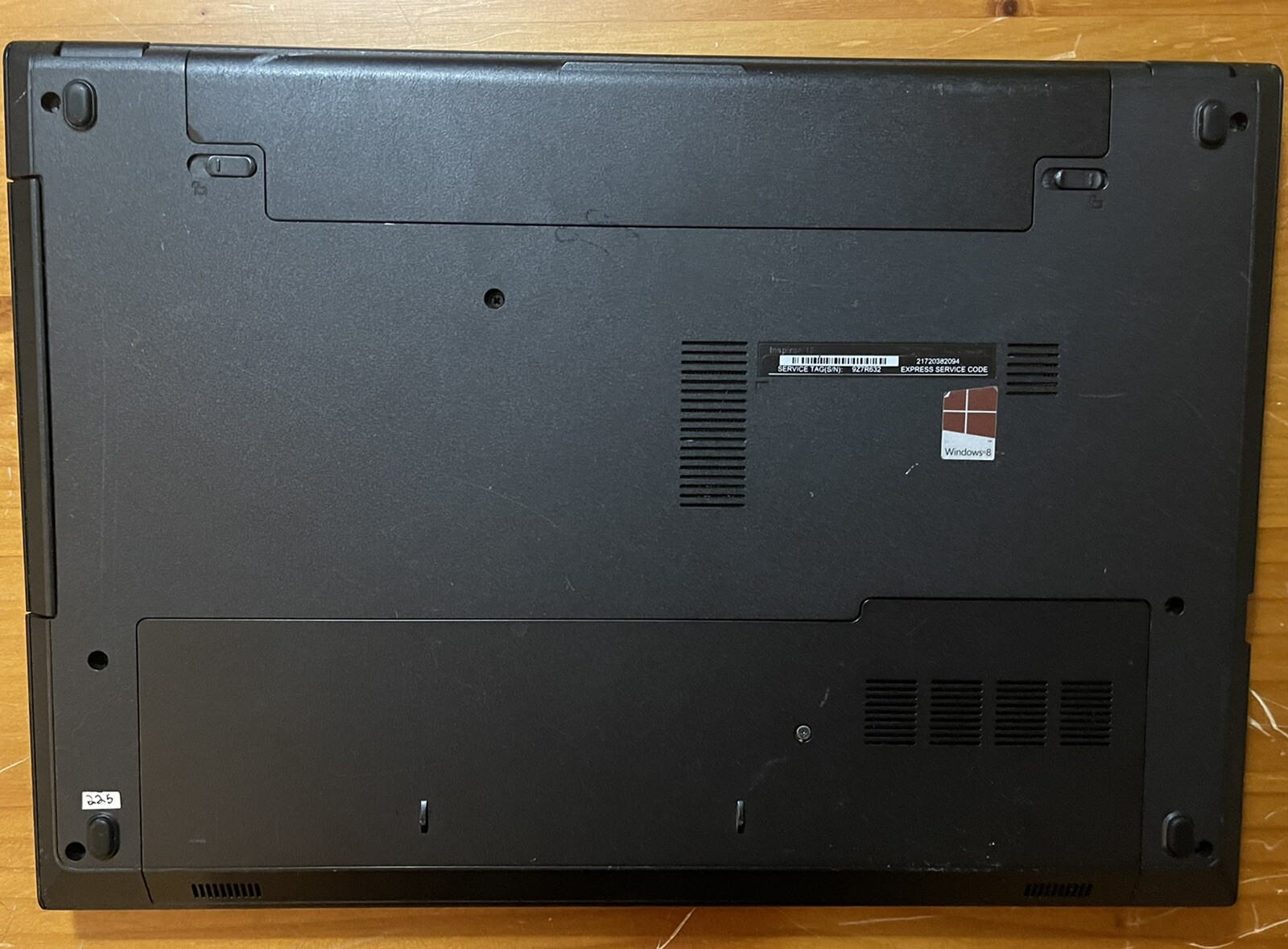 Dell Inspiron 15 3000 Series Intel 1.8GHz 4GB Ram 500GB HD Win 10 – No Charger