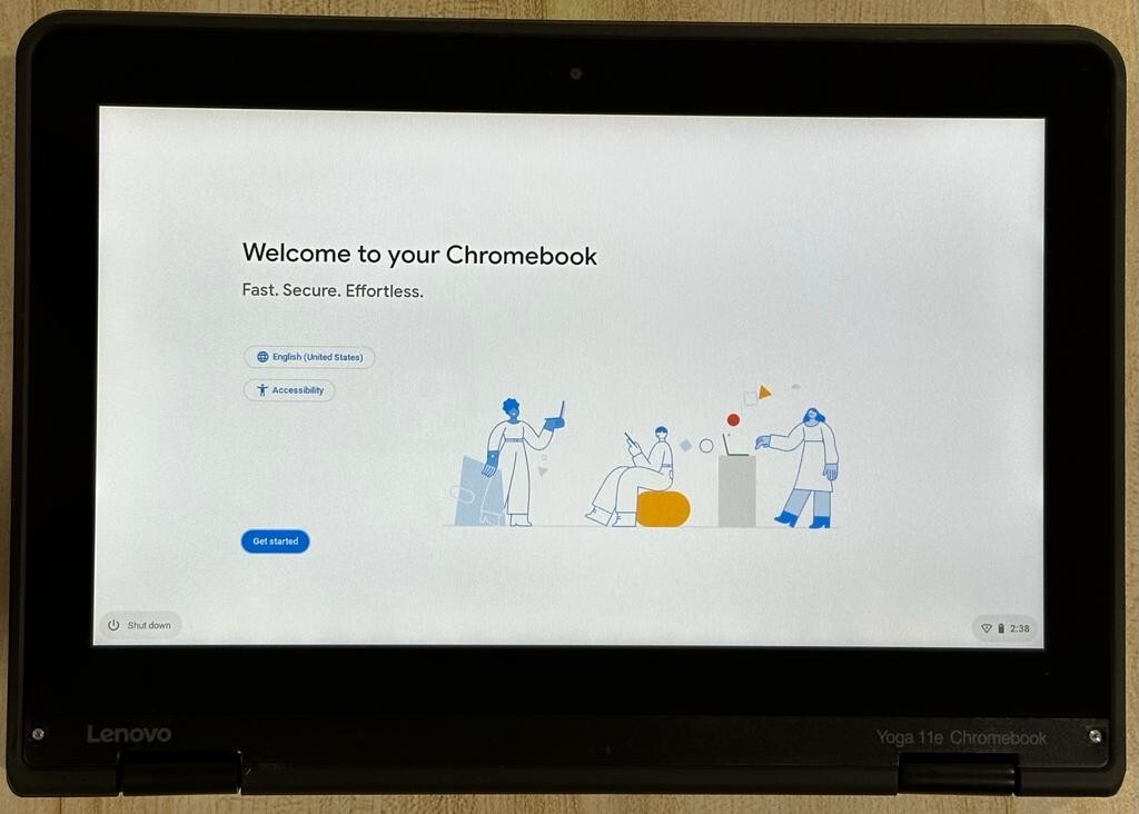Used Lenovo Chromebook Touchscreen 4GB