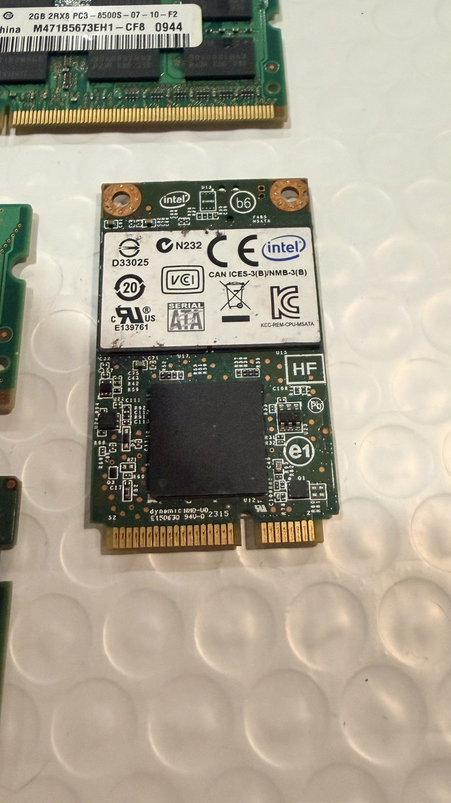 Untested Laptop RAM SSD WiFi Card Parts Lot Samsung Micron Intel M.2 SO DIMM
