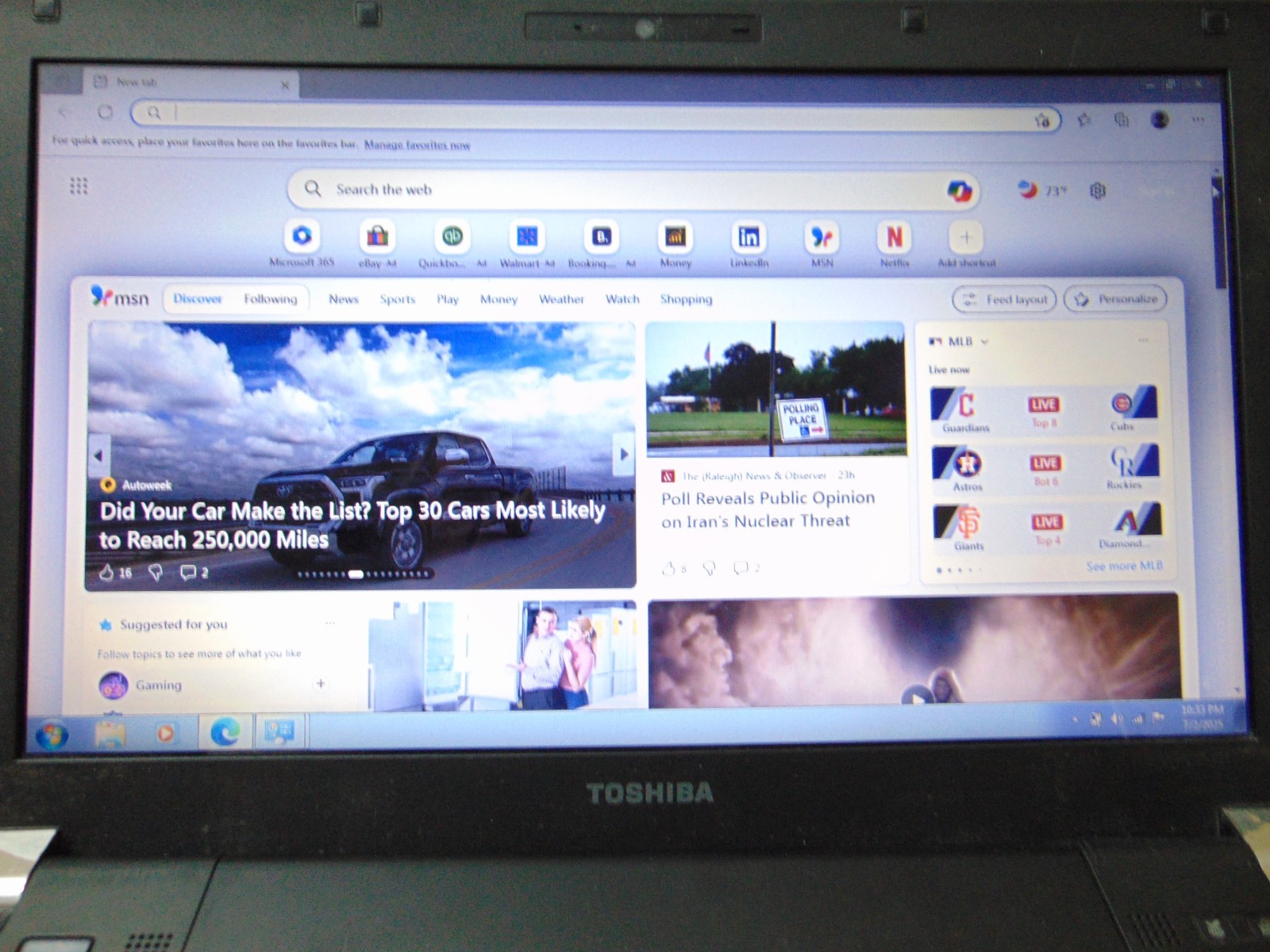 Toshiba Satellite R845-S80 Laptop i3-2310M 2.10GHZ 14″ 4GB 750GB DVD Windows 7