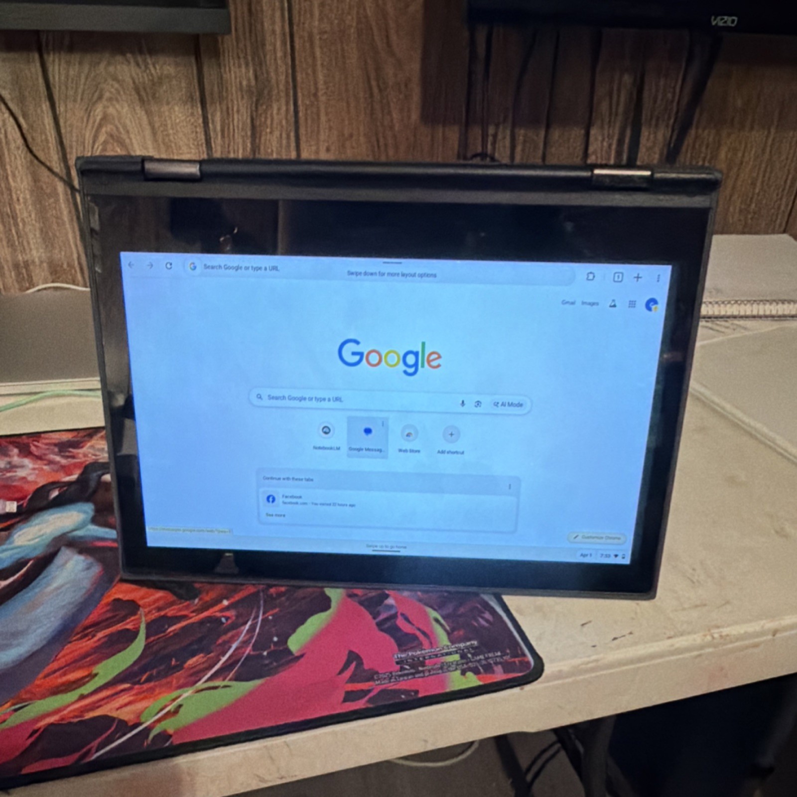 Lenovo Chromebook Convertible 2-in-1 Intel Touchscreen Black Chrome OS