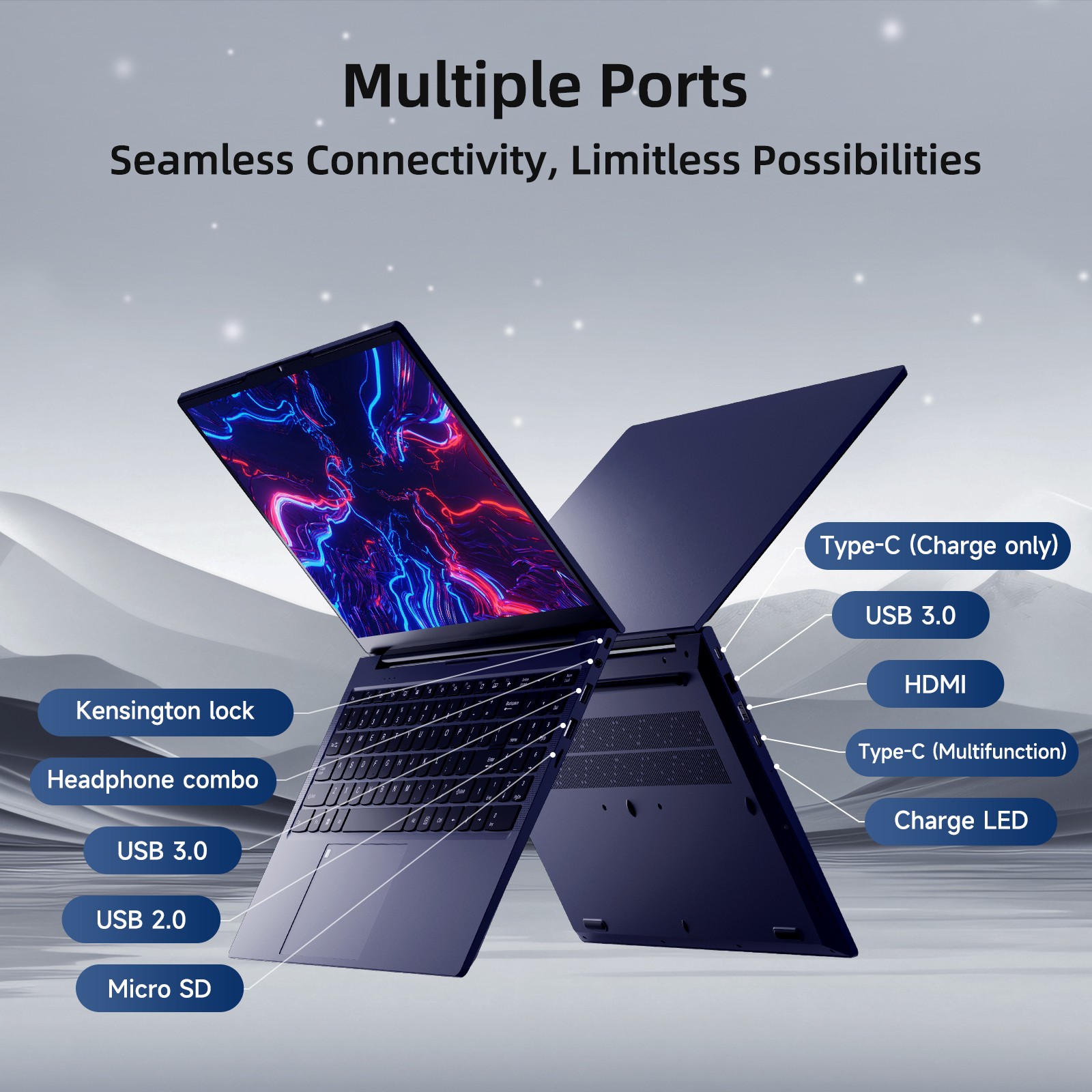 15.6 IPS FHD Laptop Intel Pentium N100 Backlit keyboard 3.4GHz Windows 11 Wifi 6