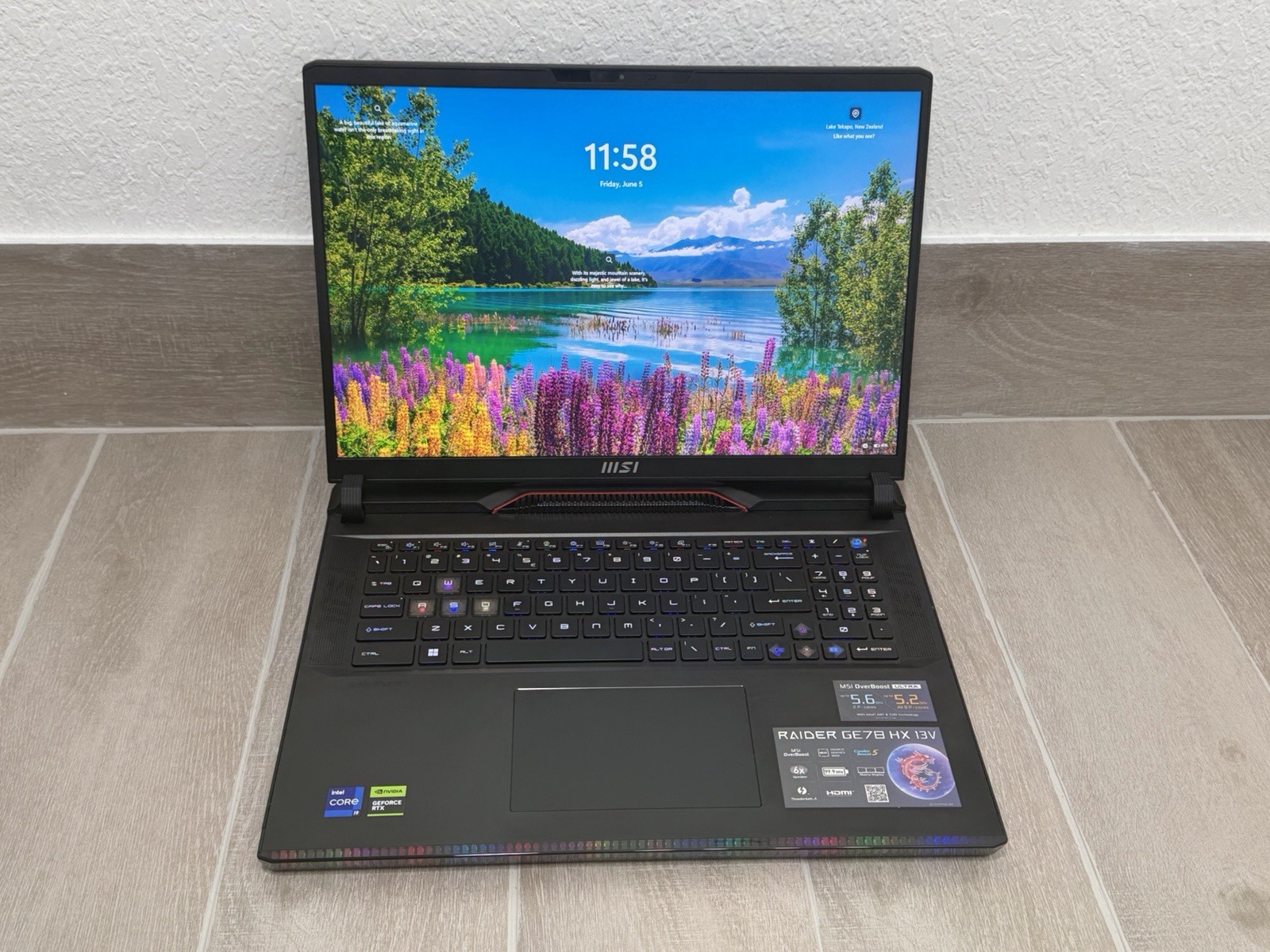 MSI Raider GE78 HX 13V 17″ Core i9-13980HX GeForce RTX 4070 16GB RAM 1TB NVMe