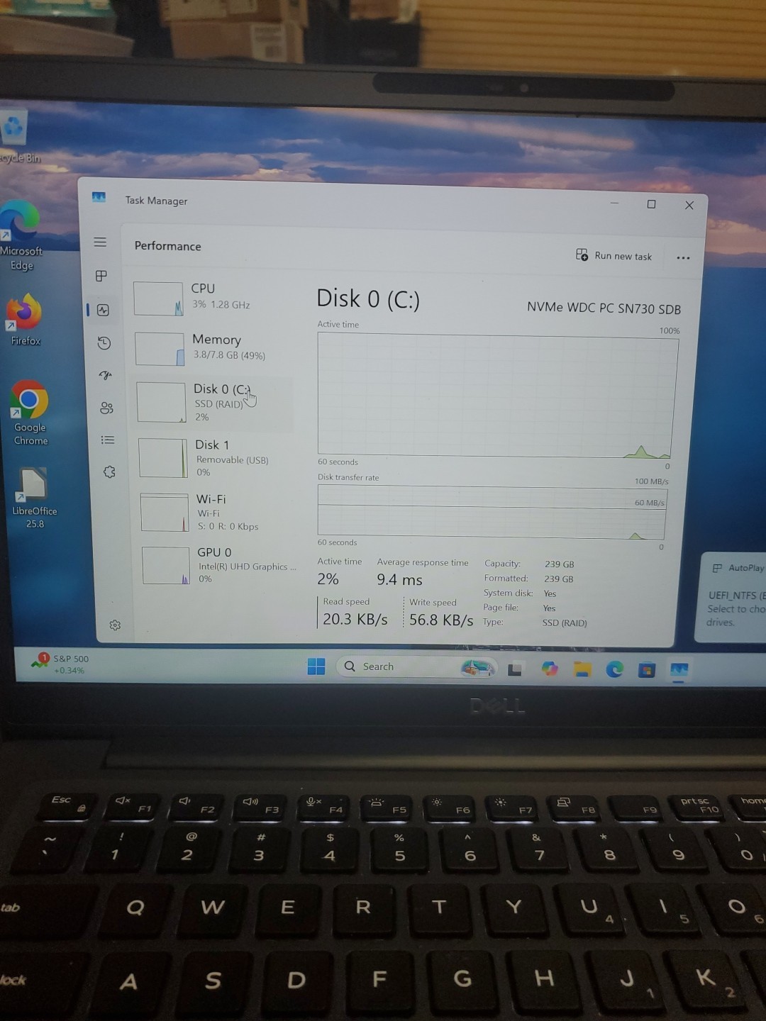 Dell Latitude 7400 14″ i5-8365U 8GB 256gb SSD Laptop W11P 122425-1