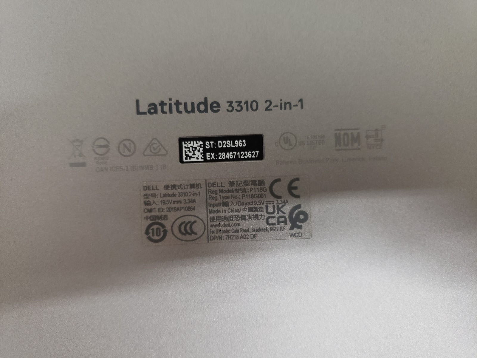 Dell Latitude 3310 2-in-1 i5-8265U 16GB RAM 256GB SSD 13.3″ Touch Laptop Win 11.