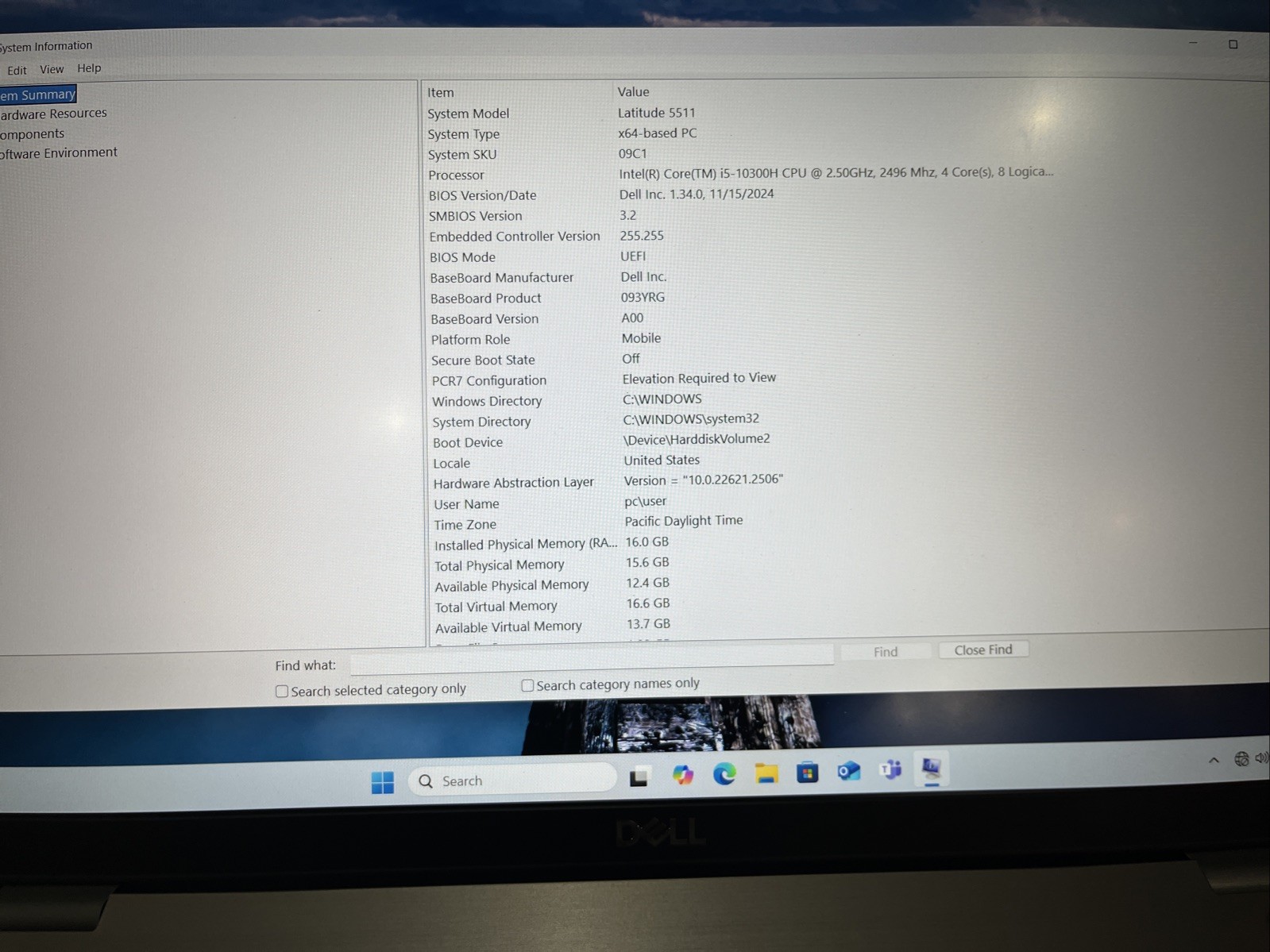 Dell Latitude 5511 Laptop Intel Core i5-10400H 2.6GHz 16GB RAM