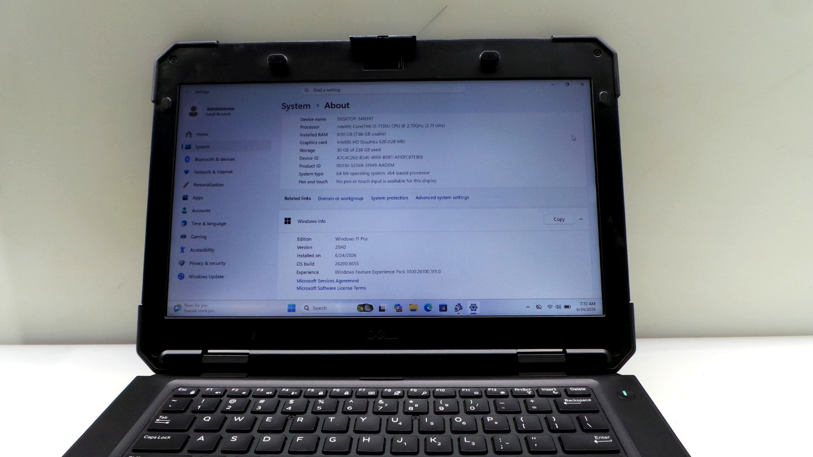 Dell Latitude 5420 Rugged 14″ | i3-7130U 2.70GHz | 8GB RAM 256GB SSD ***READ***