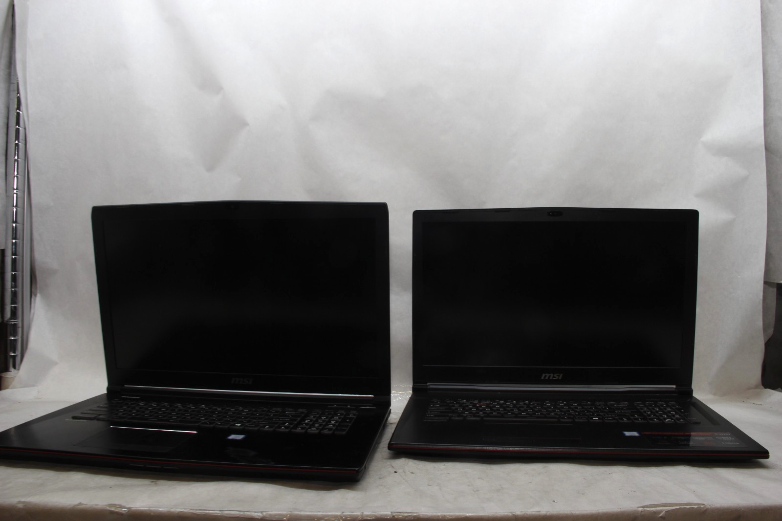Lot of 1 MSI GE72VR Apache & 1 GP73 Leopard 17″ Laptops i7 No RAM NO SSDS AS-IS