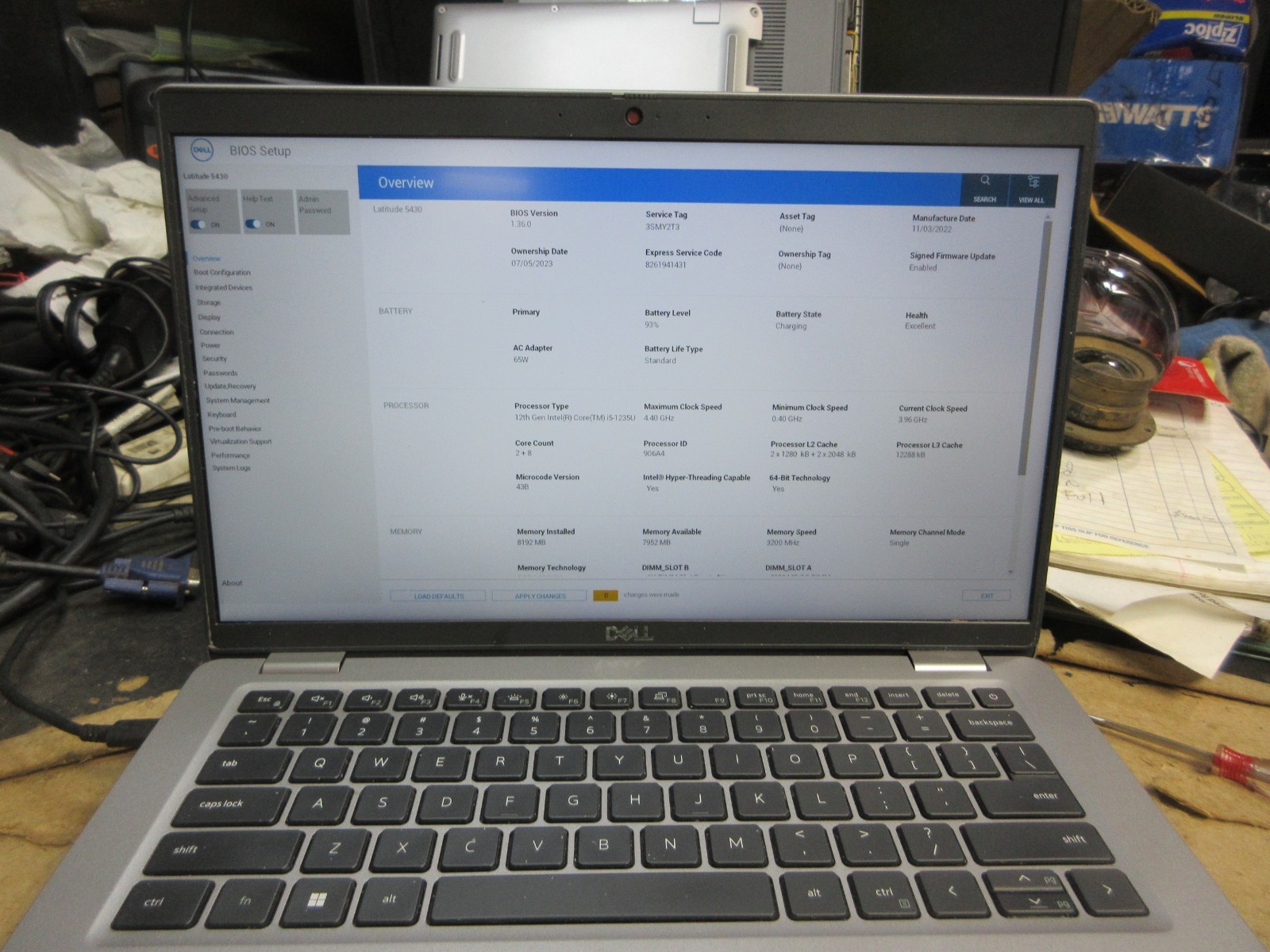 Dell Latitude 5430 14” i5-1235U 3.36GHZ 8GB 512GB SSD WIFI GD BATT WINDOWS