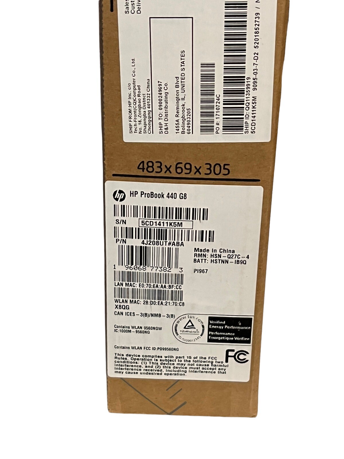 HP – ProBook 440 G8 14″ Laptop – Intel Core i5 – 16 GB Memory – 512 GB SSD