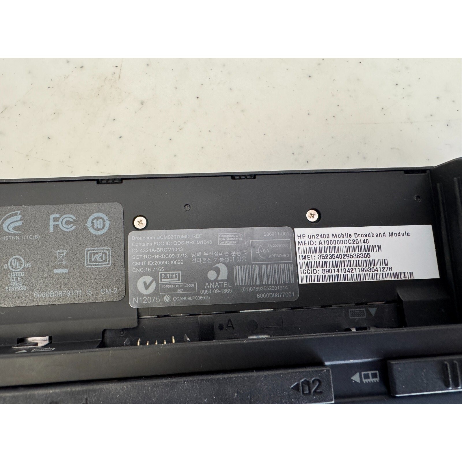 HP Mini 5101 10.1″ Laptop Intel Atom Black No Battery for Parts or Repair