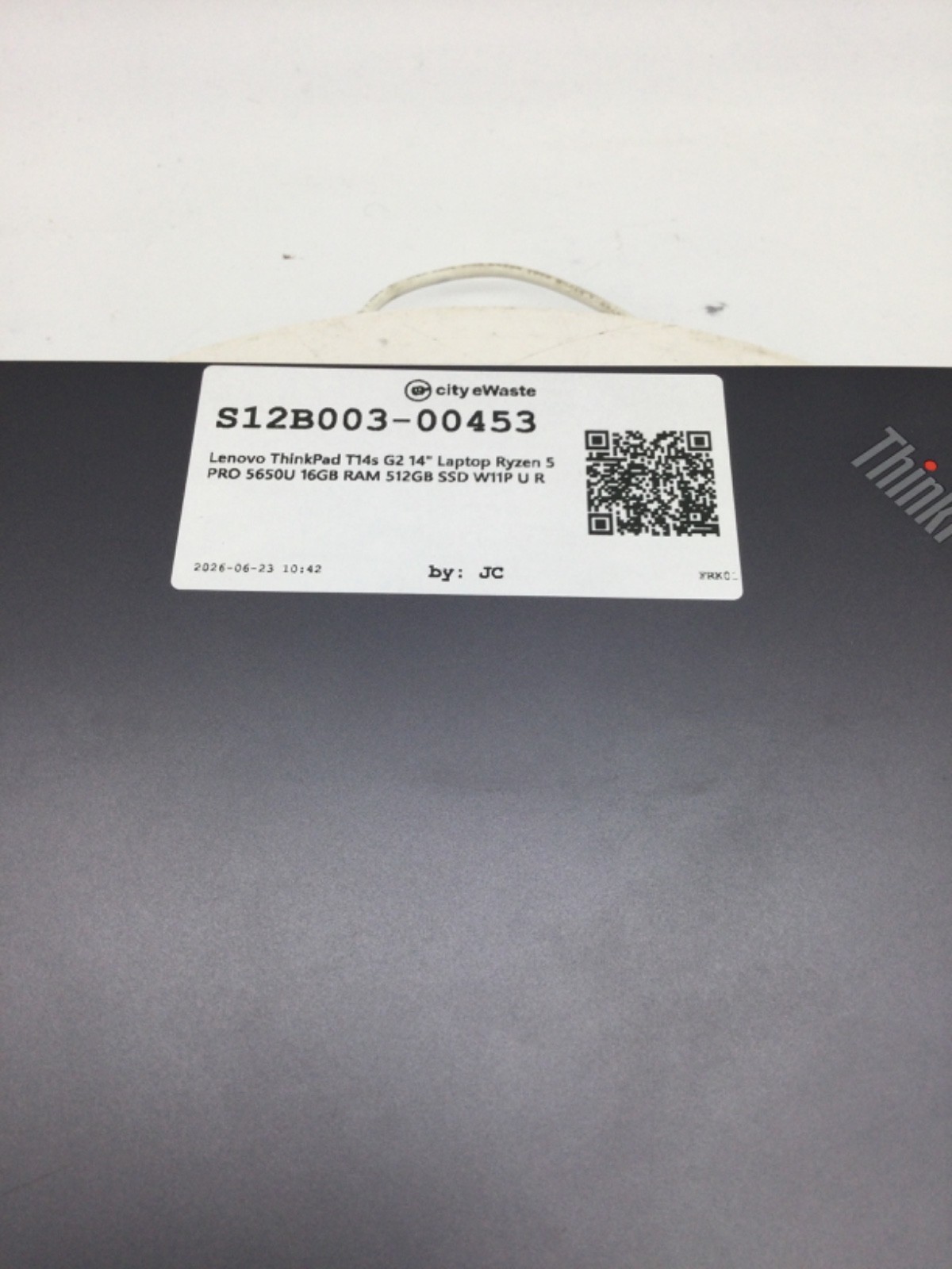 Lenovo ThinkPad T14s G2 14″ Laptop Ryzen 5 PRO 5650U 16GB RAM 512GB SSD W11P U R
