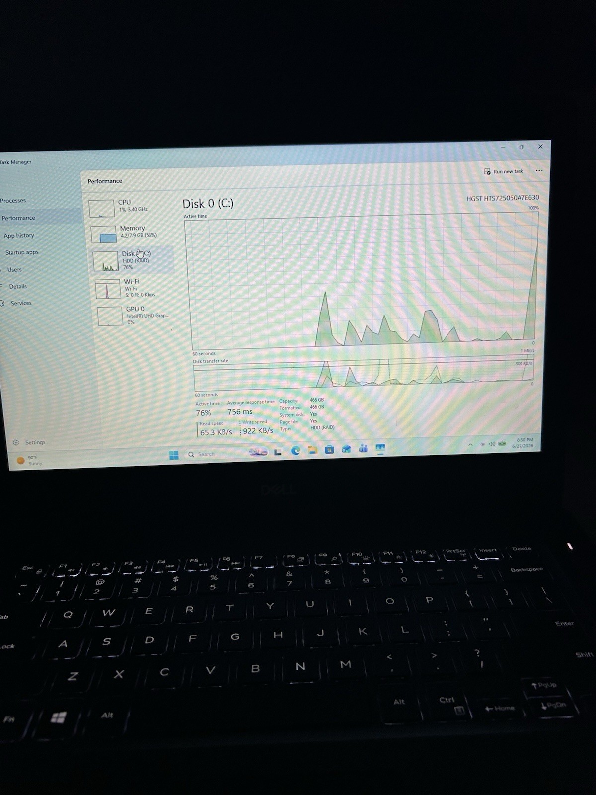 Dell Latitude 3490 14 in i5-8250U 8GB RAM 466GB HDD Win 11 Pro Black