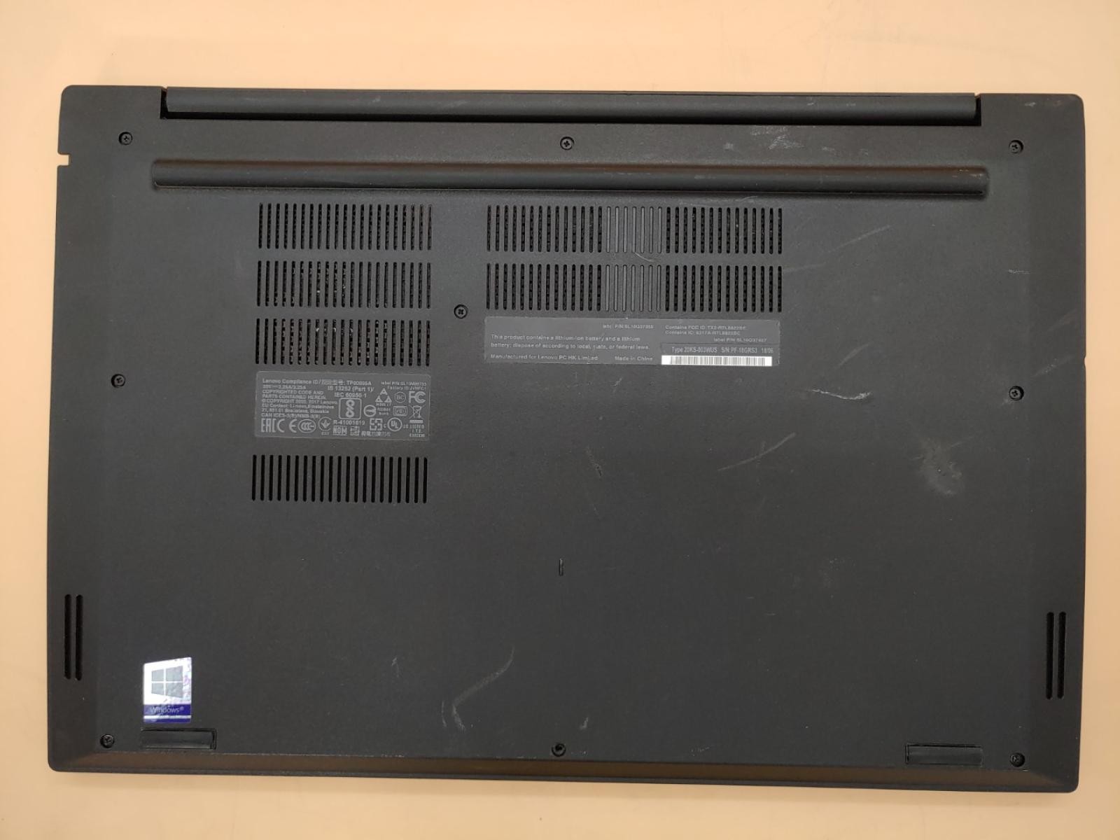 Lenovo ThinkPad E580 15.6″ Intel Core i5-7200U *NO RAM/NO HDD/NO AC*