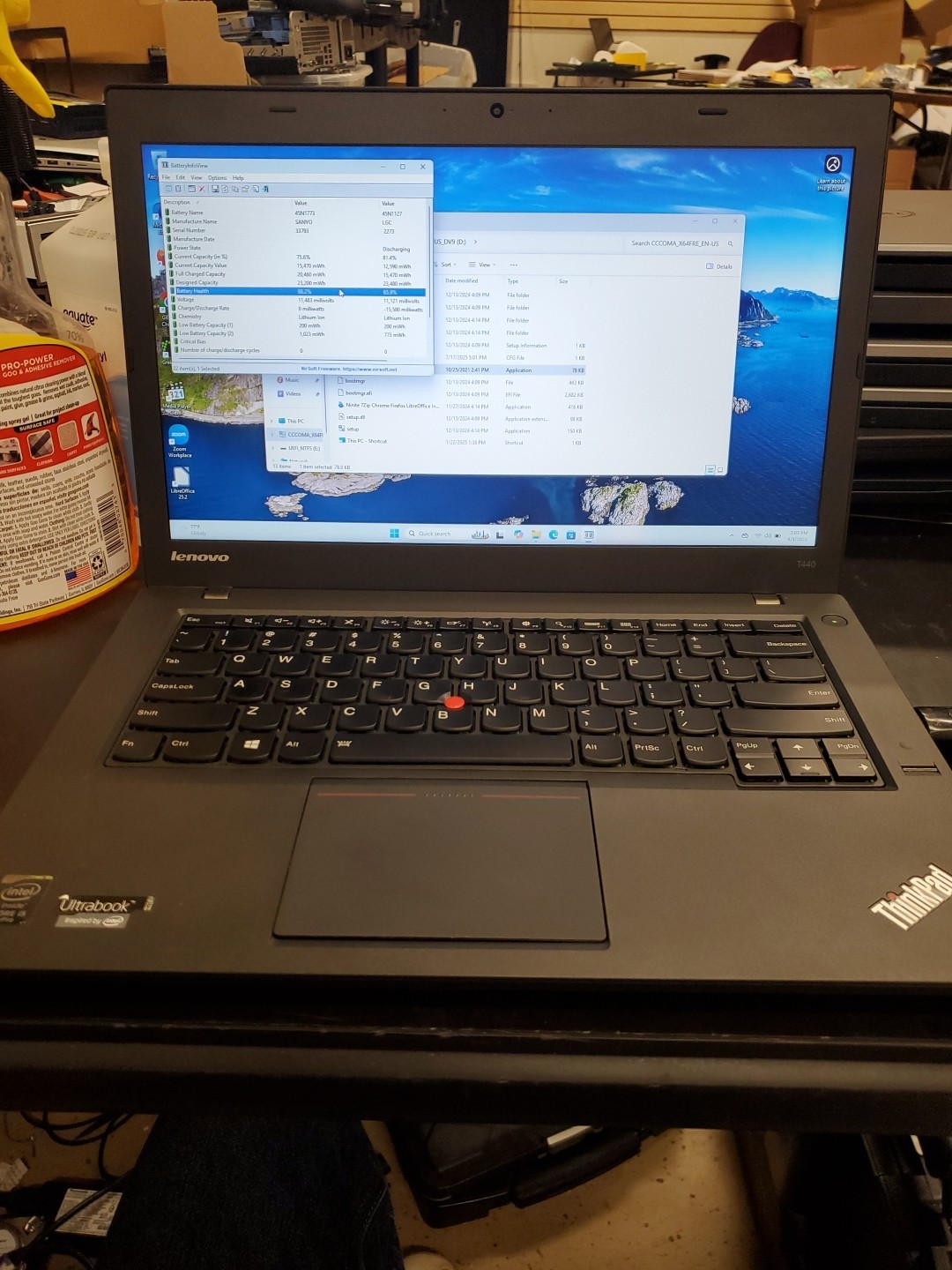 Lenovo ThinkPad T440s 256GB SSD, i5-4300U, 1.90GHz, 8GB 9325-1