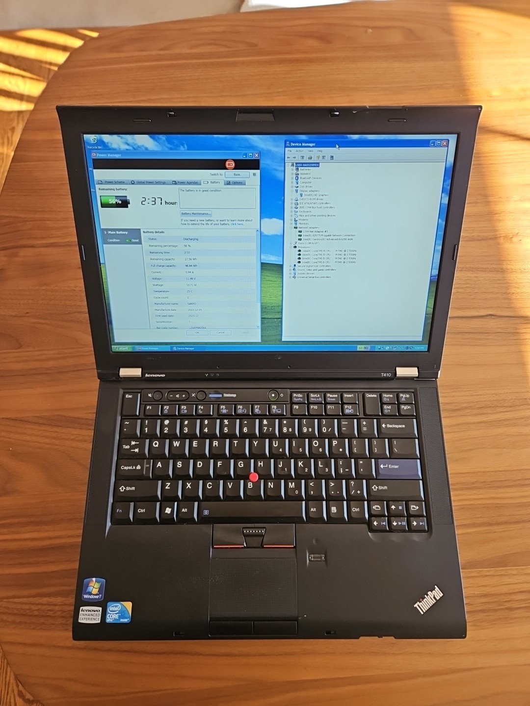 Lenovo ThinkPad T410 i5-M540 14″ 4gb/320gb HDD. Win XP pro. Ready To Use.