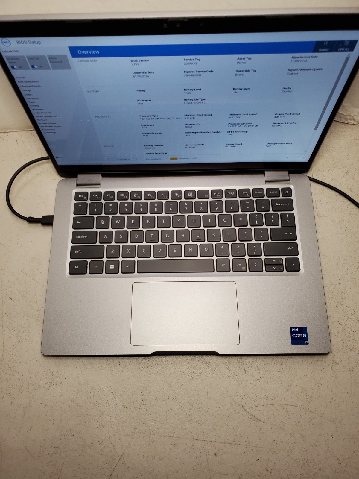 Dell Latitude 5340 TOUCH 13″ Laptop i7-1365u 16GB RAM No SSD/OS. #69