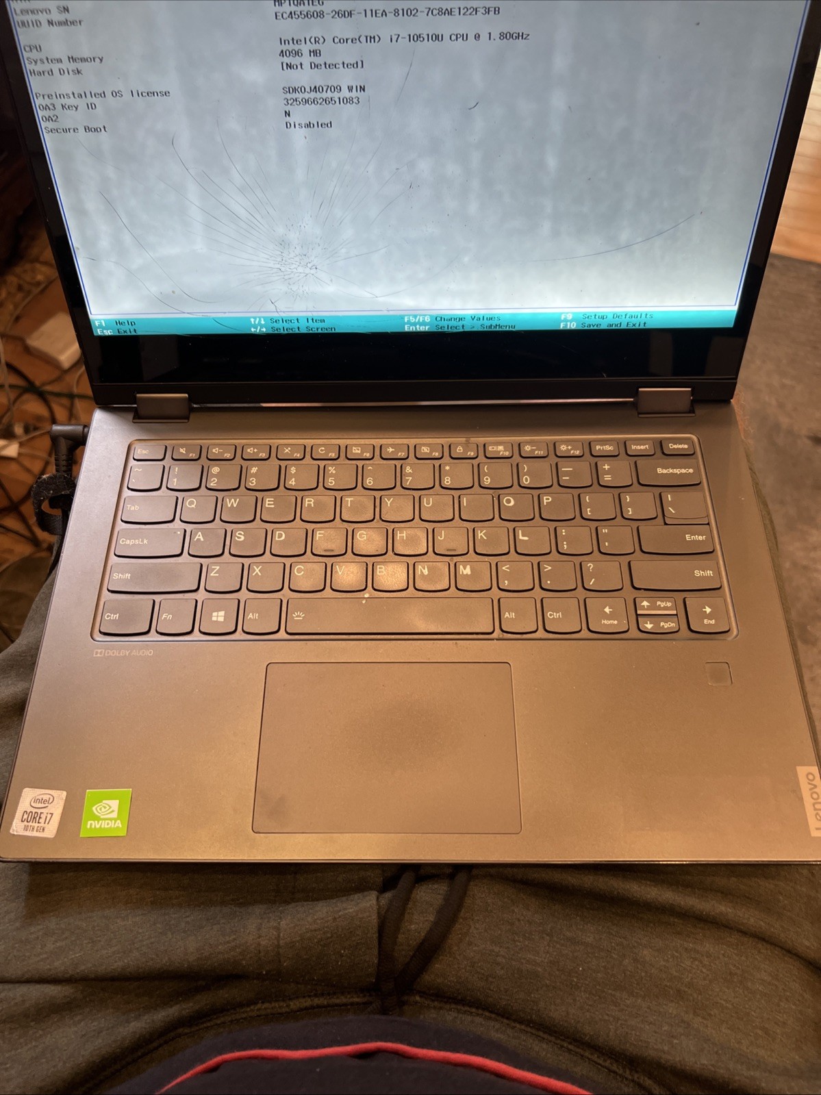 LENOVO IDEAPAD FLEX-14IML 14” I7-10510U 4GB RAM Parts Or Repair