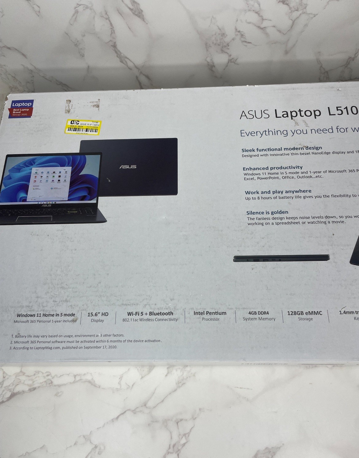 ASUS Laptop L510MA Microsoft 365 – Black