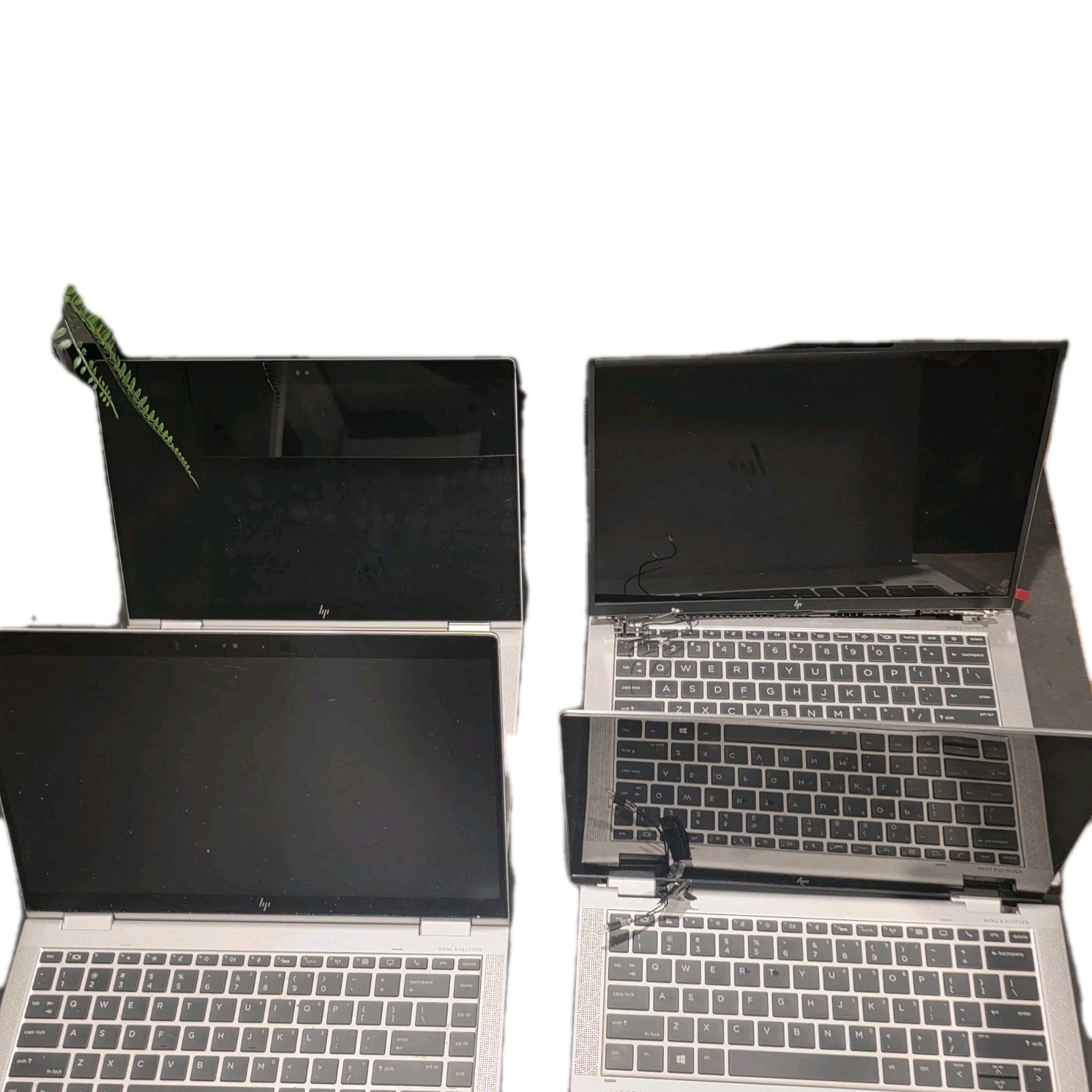 Lot of 4 HP EliteBook For Parts or not working 840 G9/1030 G3/1040 G5/1020 G2
