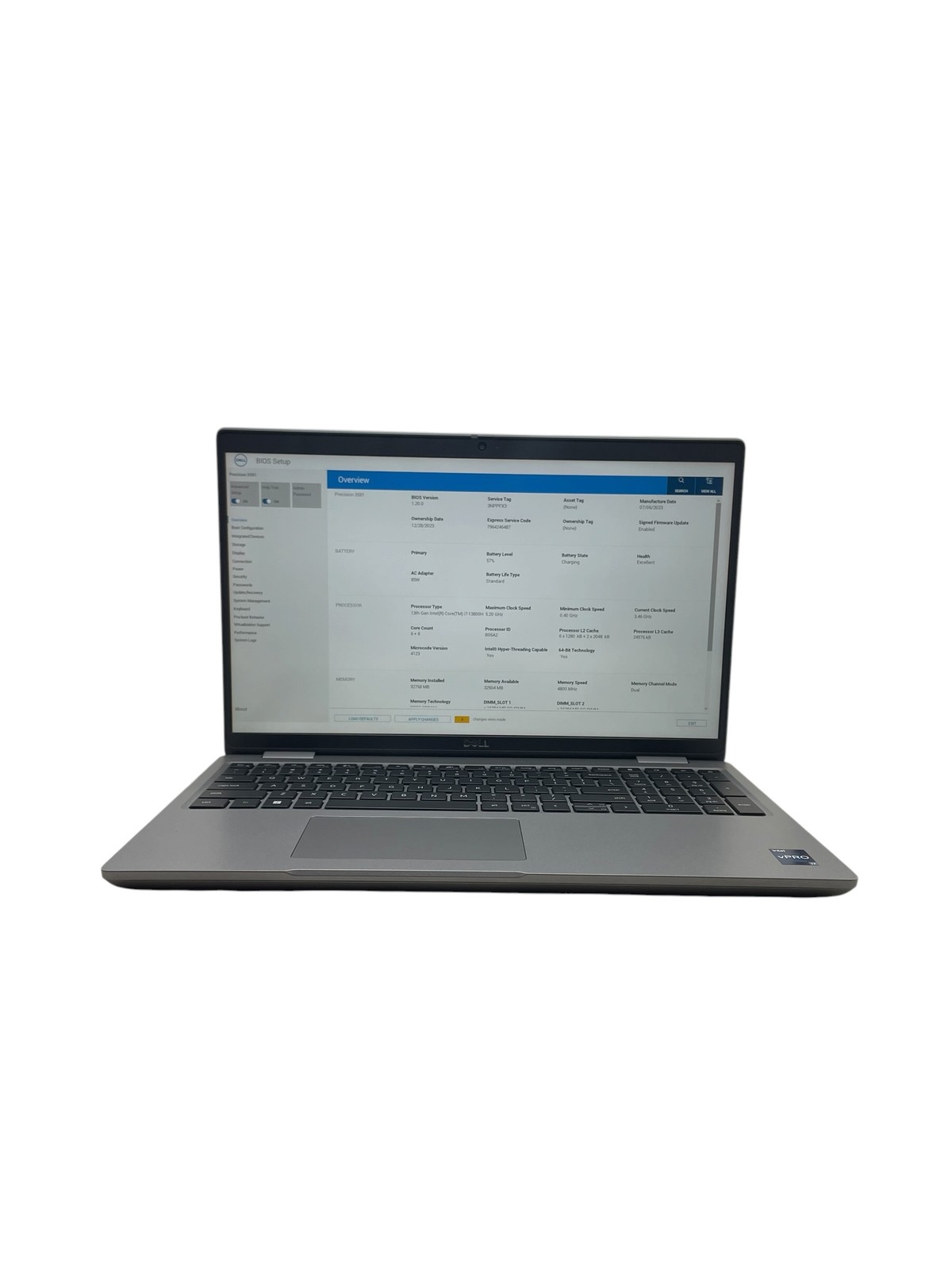 Dell Precision 3581 15″ – i7-13800H – 32GB RAM – 512GB SSD – Grade D