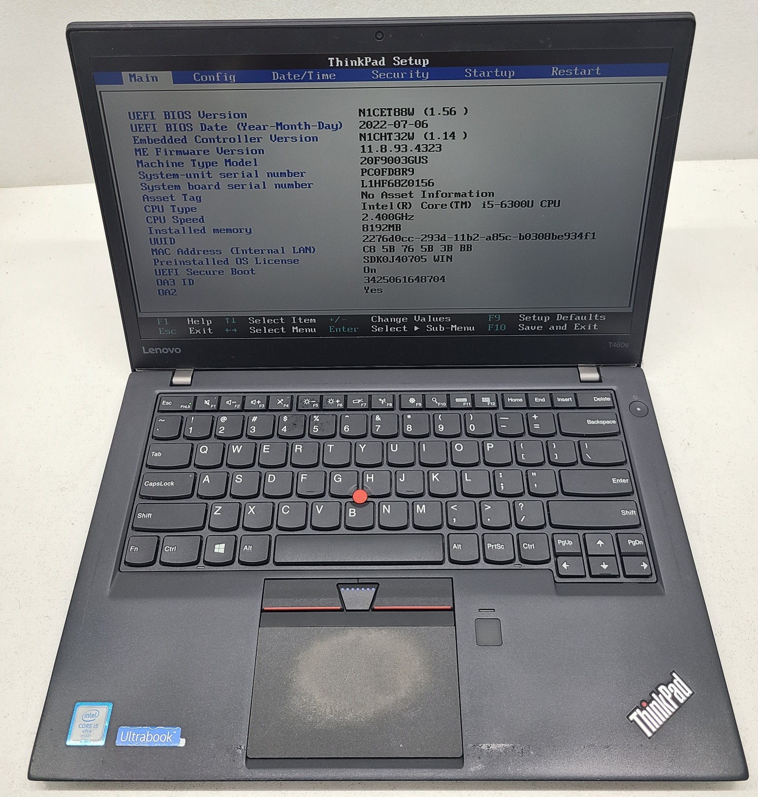 Lenovo ThinkPad T460s 14″ Laptop Intel Core i5-6300U 8GB RAM NO HD/OS (FL)
