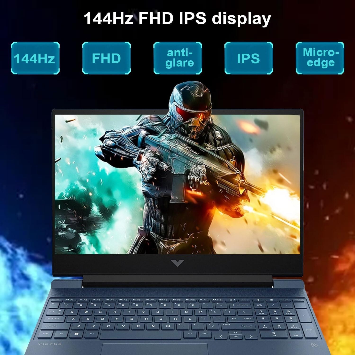 HP Victus Gaming 15.6″ 144Hz FHD i5-12450H Up to 64GB RAM& 2TB SSD Win11 PRO