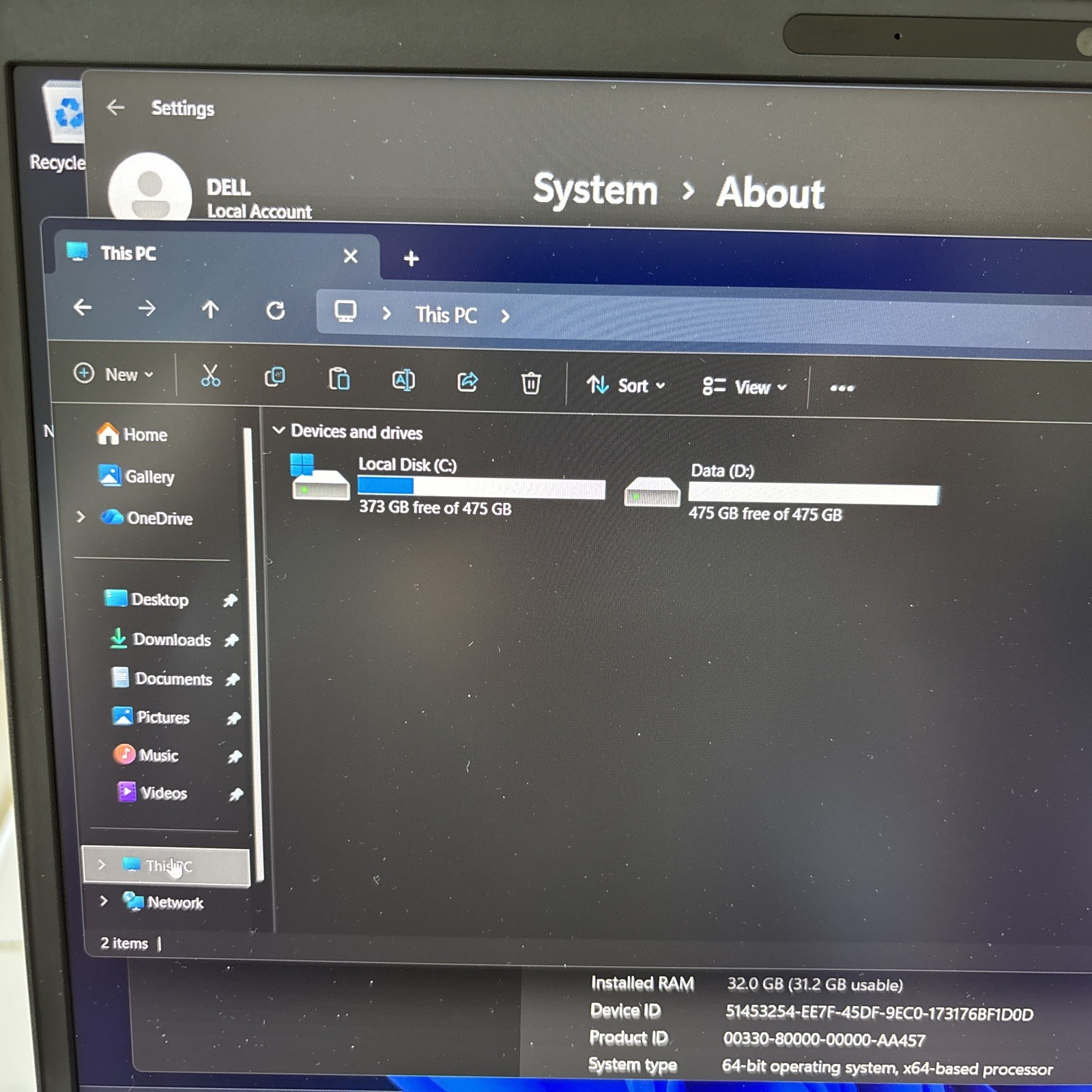 Dell Precision 7560 15.6 i7-11850H 32GB RAM 512GB SSD NVIDIA T1200GPU Back Door