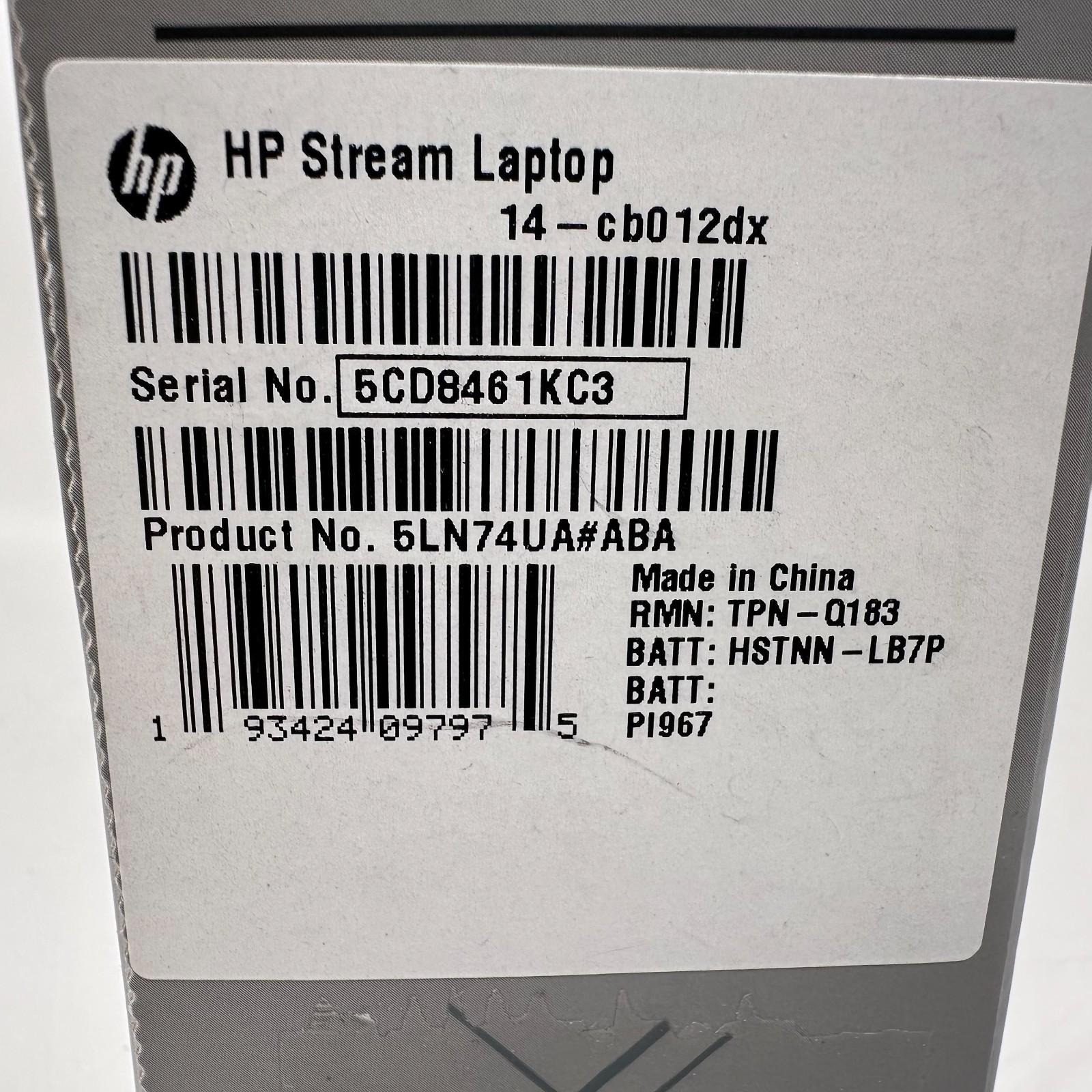 HP Stream 14-cb012dx 14″ Laptop 1.6GHz Intel Dual Core 4GB RAM 64GB