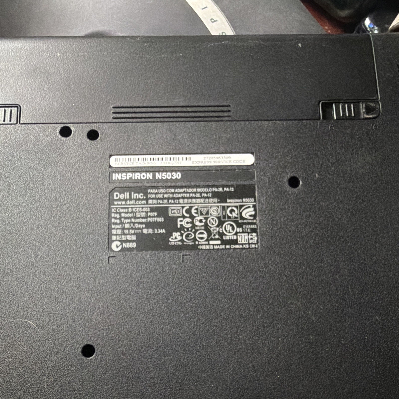 Dell Inspiron N5030 15.6in Intel Pentium 2.10GHz 4GB 500GB HDD Wi-Fi