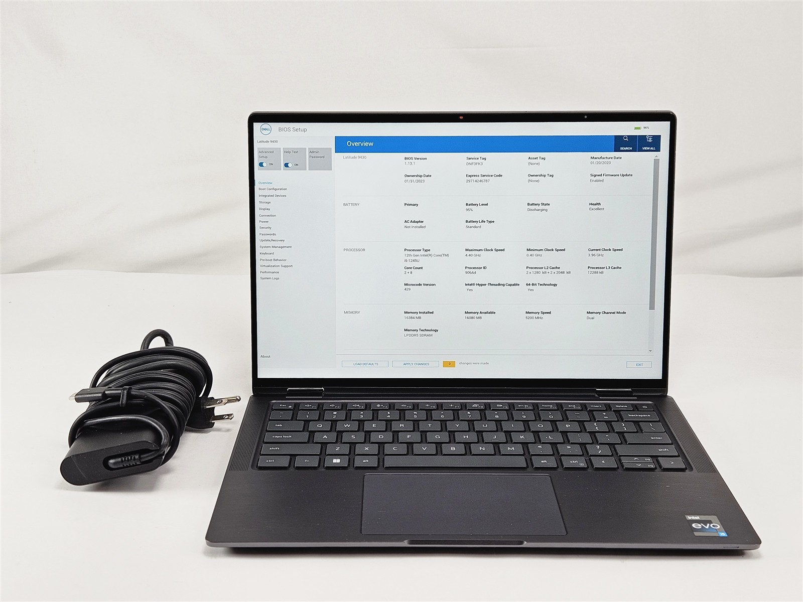 Dell Latitude 9430 2in1 256GB SSD 16GB i5-1245U Intel Iris Xe 14″ Laptop