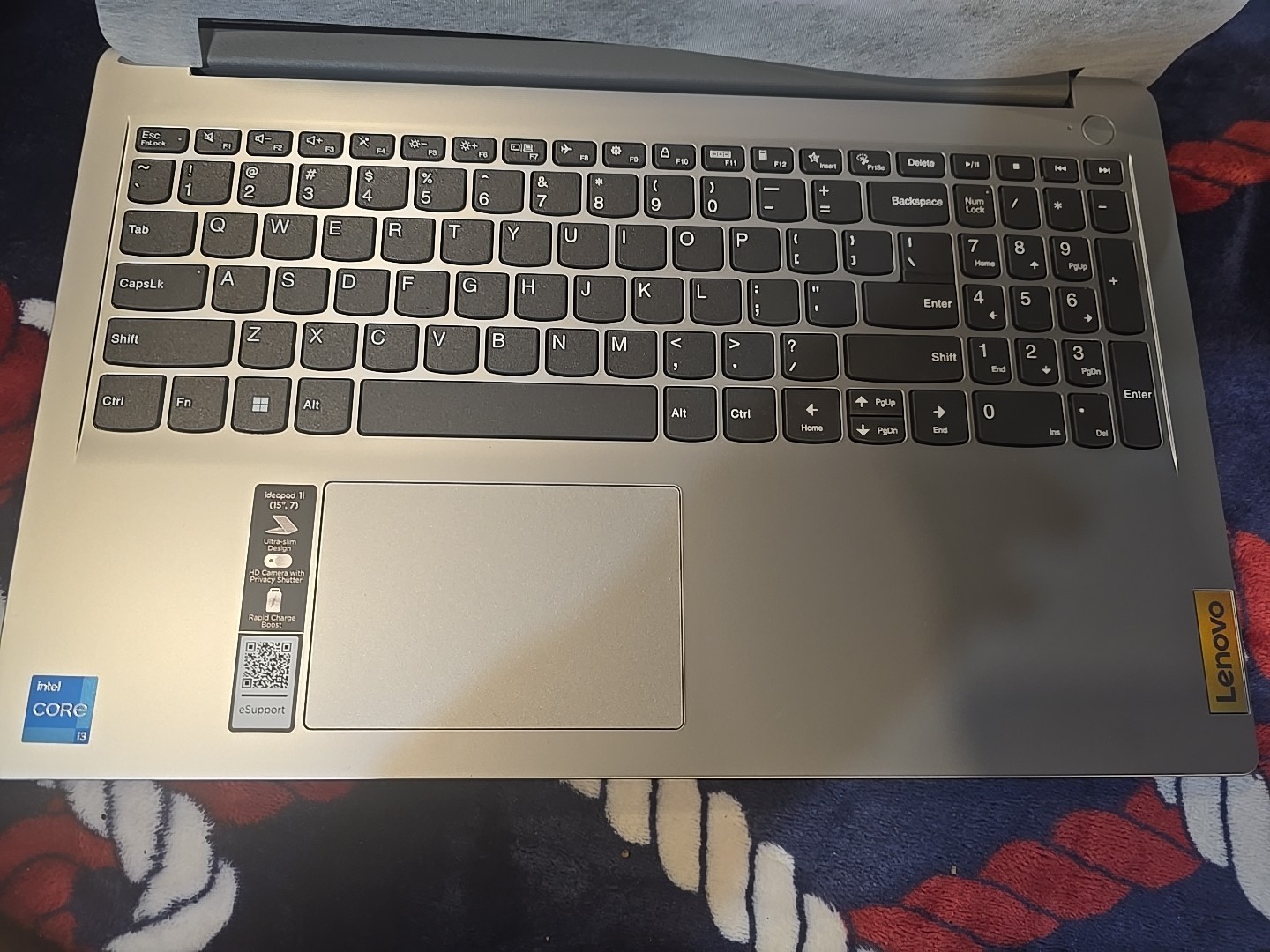 Lenovo Ideapad Touchscreen 15.6″ FHD Essential Laptop, Intel 12th Gen 6-Core i3