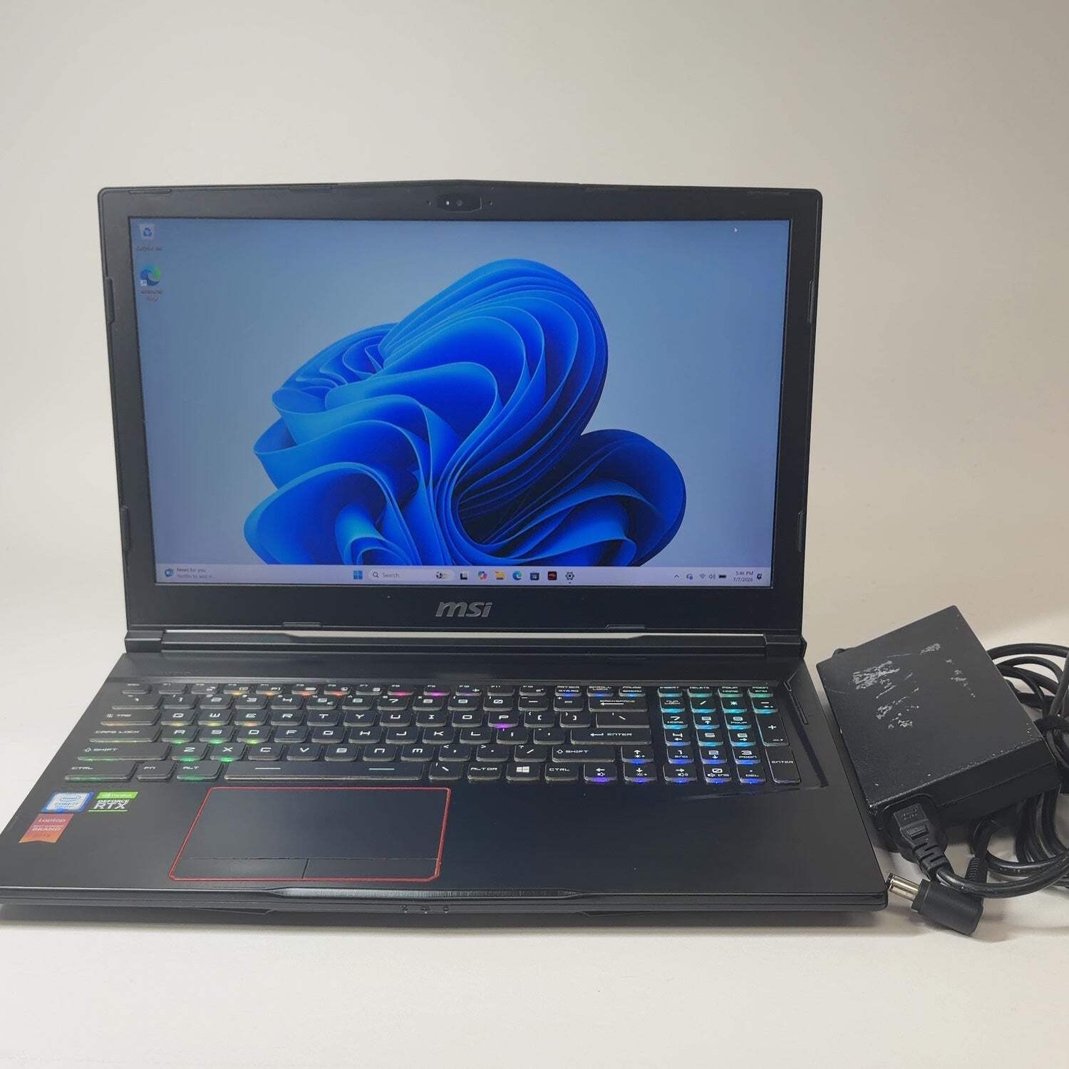 MSI Raider GE63 9SE 15.6″ i7-9750H 2.6GHz 32GB RAM 1TB SSD GeForce RTX 2060